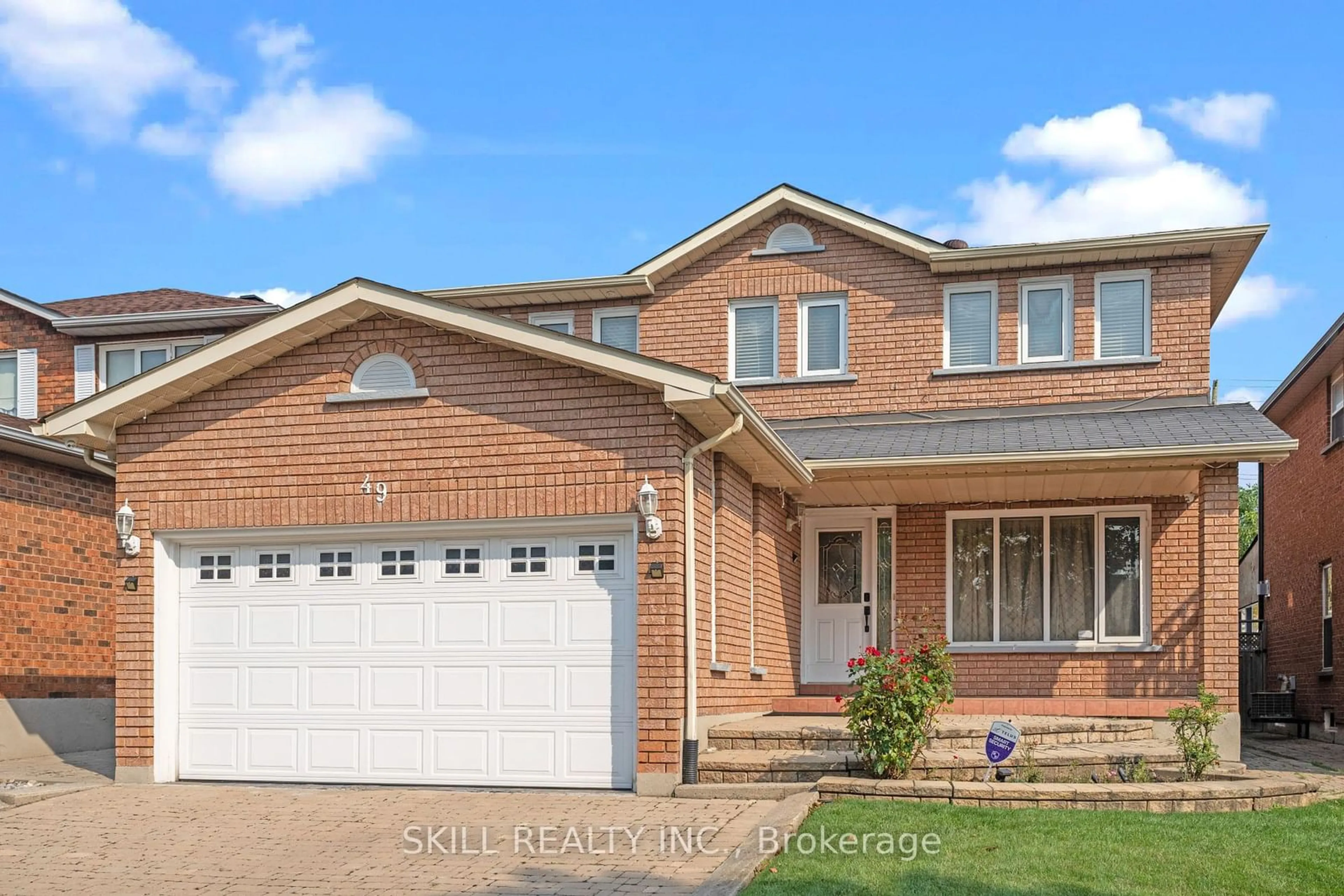 Home with brick exterior material for 49 Amy Crt, Vaughan Ontario L4L 7R3