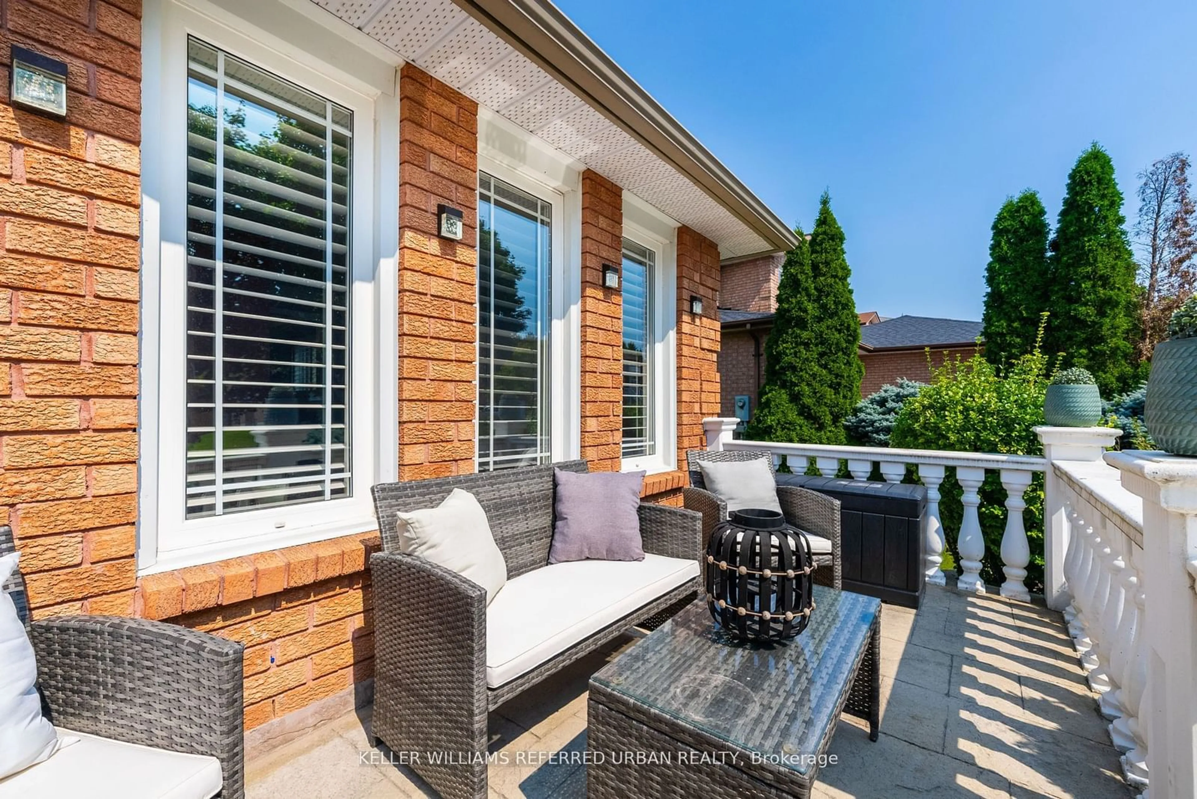 Patio, the fenced backyard for 78 Beckenridge Dr, Markham Ontario L3S 3B1