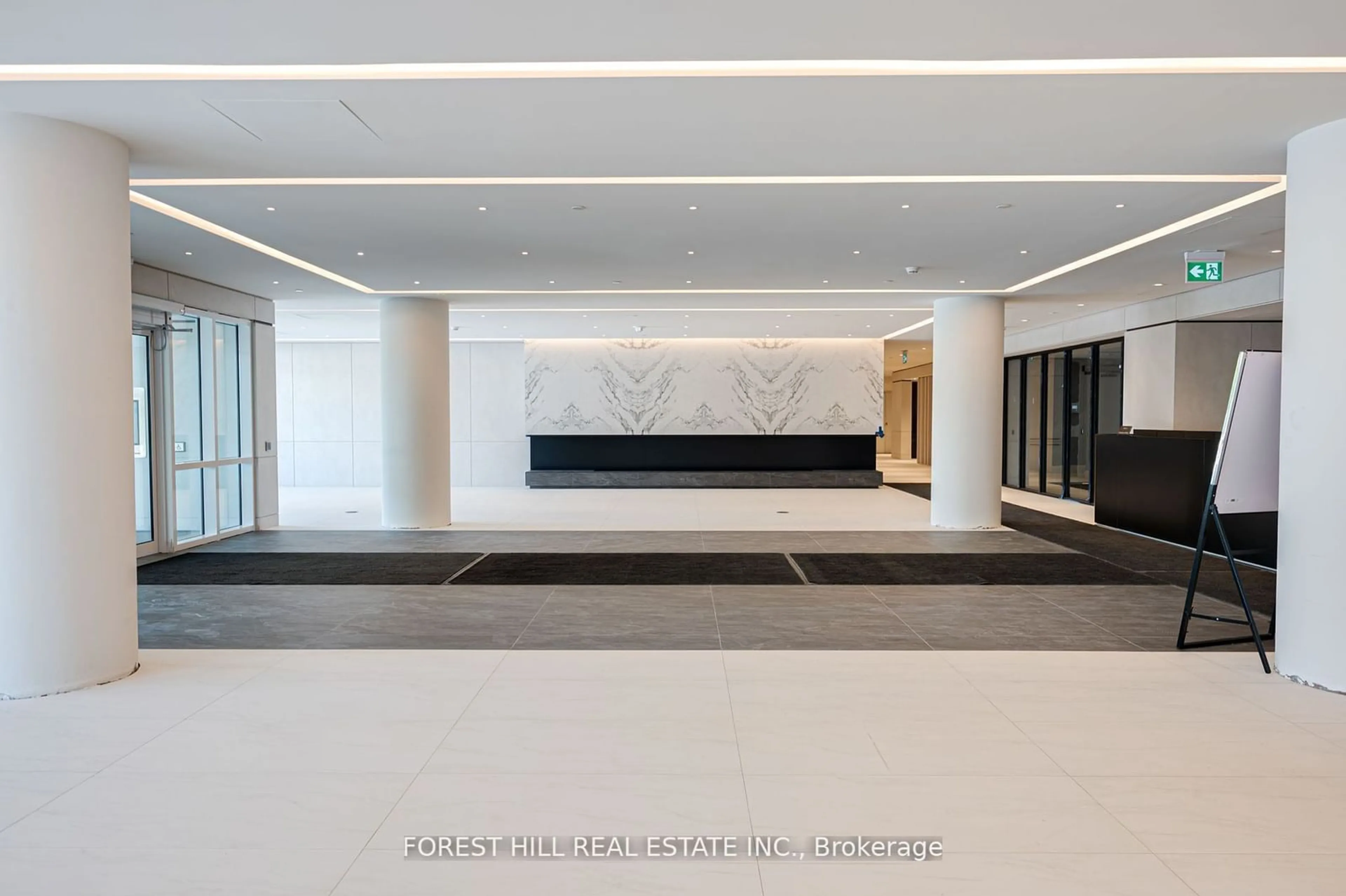 Indoor lobby, cement floor for 50 Upper Mall Way #B1101, Vaughan Ontario L4J 0L7