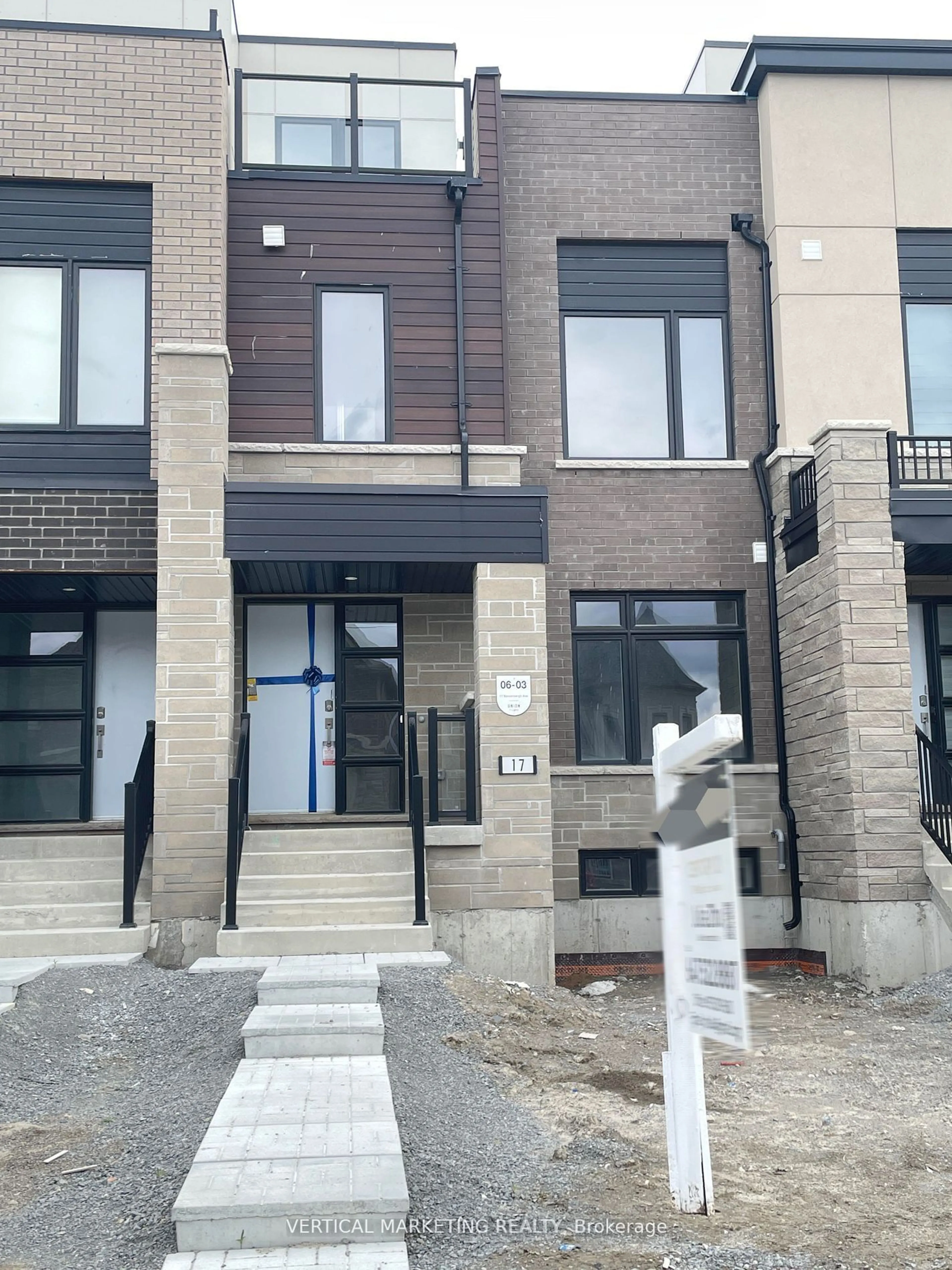 A pic from exterior of the house or condo, the front or back of building for 17 Vanderbergh Ave, Markham Ontario L6C 1N6