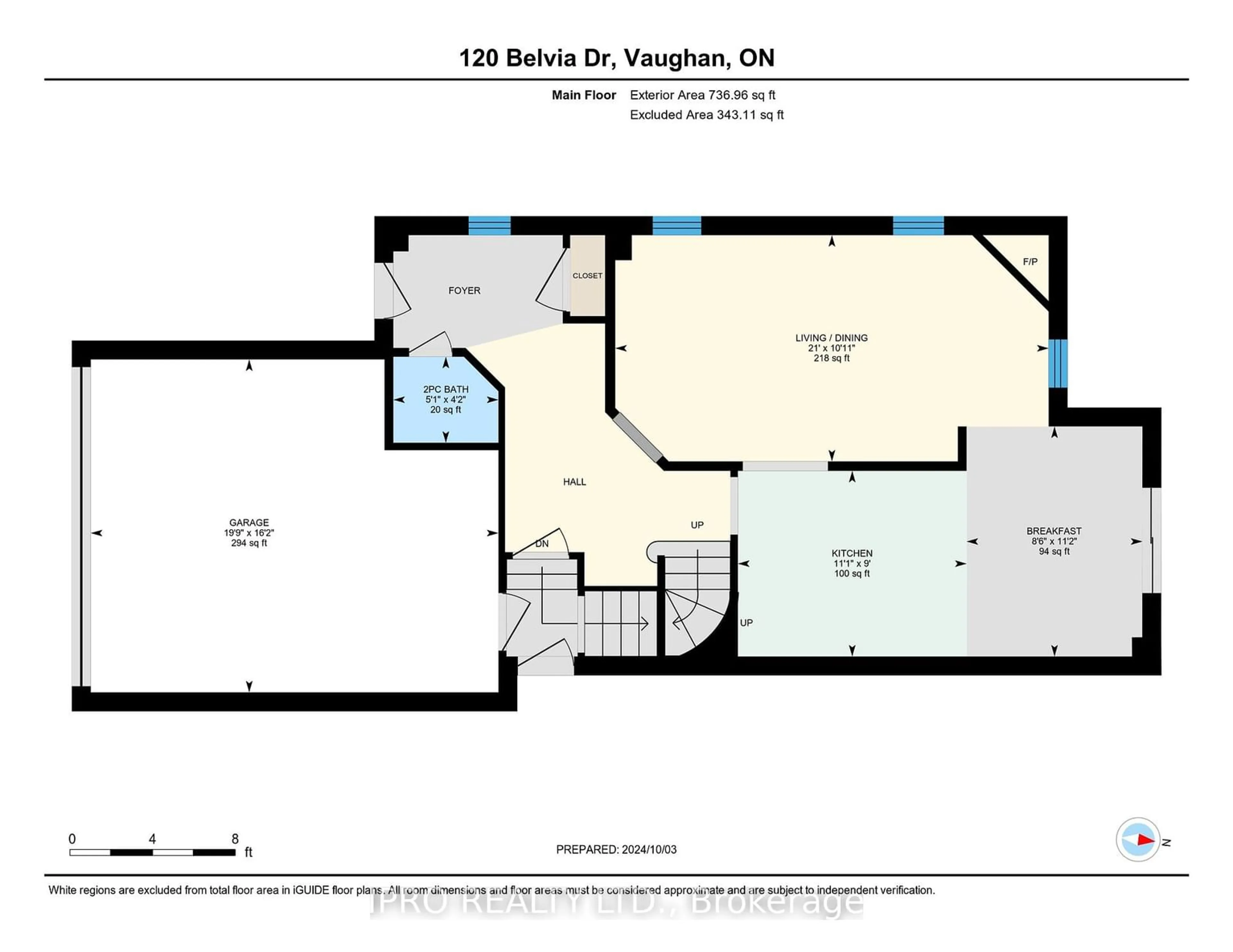 Floor plan for 120 Belvia Dr, Vaughan Ontario L4K 5K3