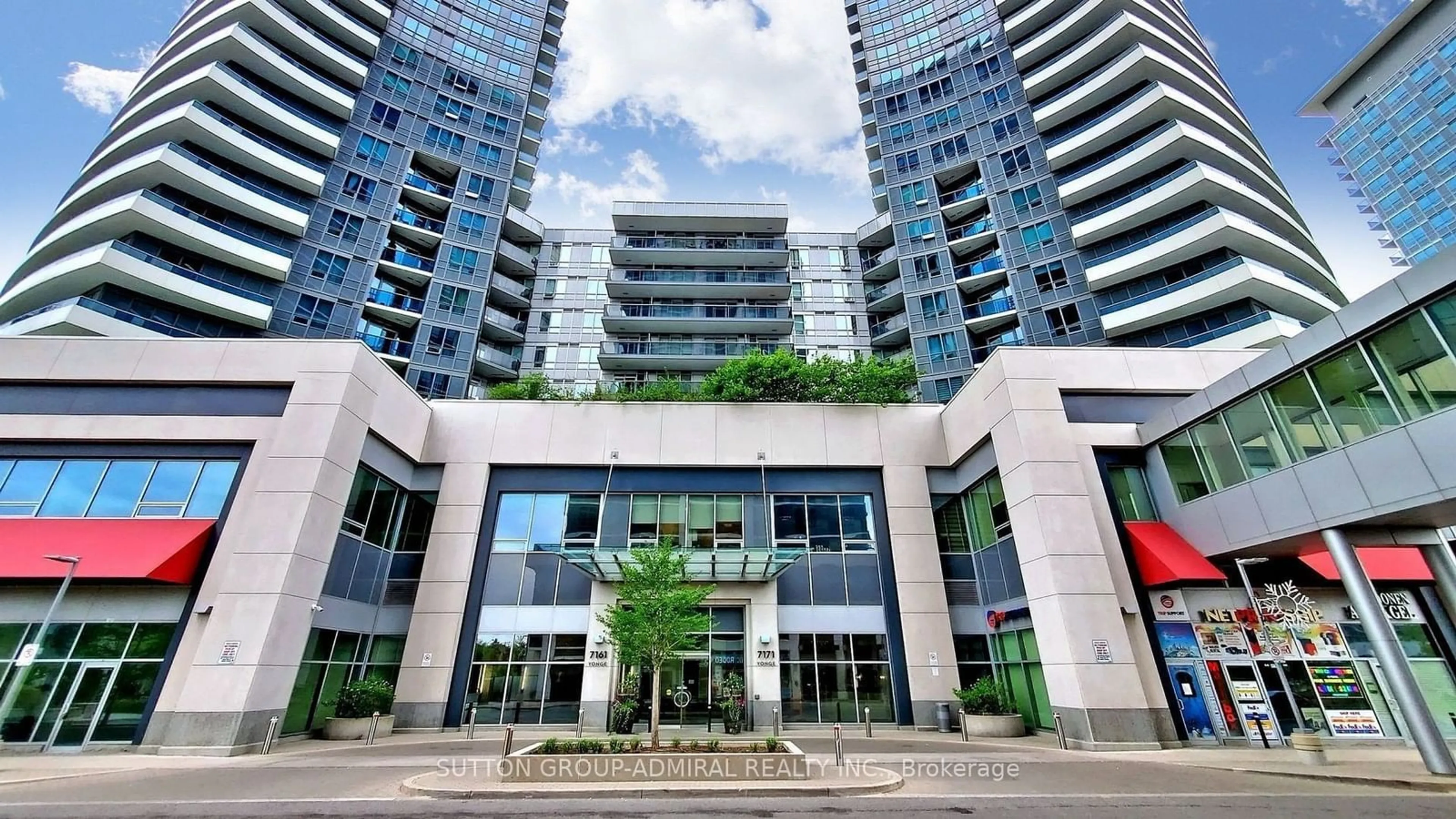 A pic from exterior of the house or condo, the front or back of building for 7171 Yonge St #1007, Markham Ontario L3T 0C5