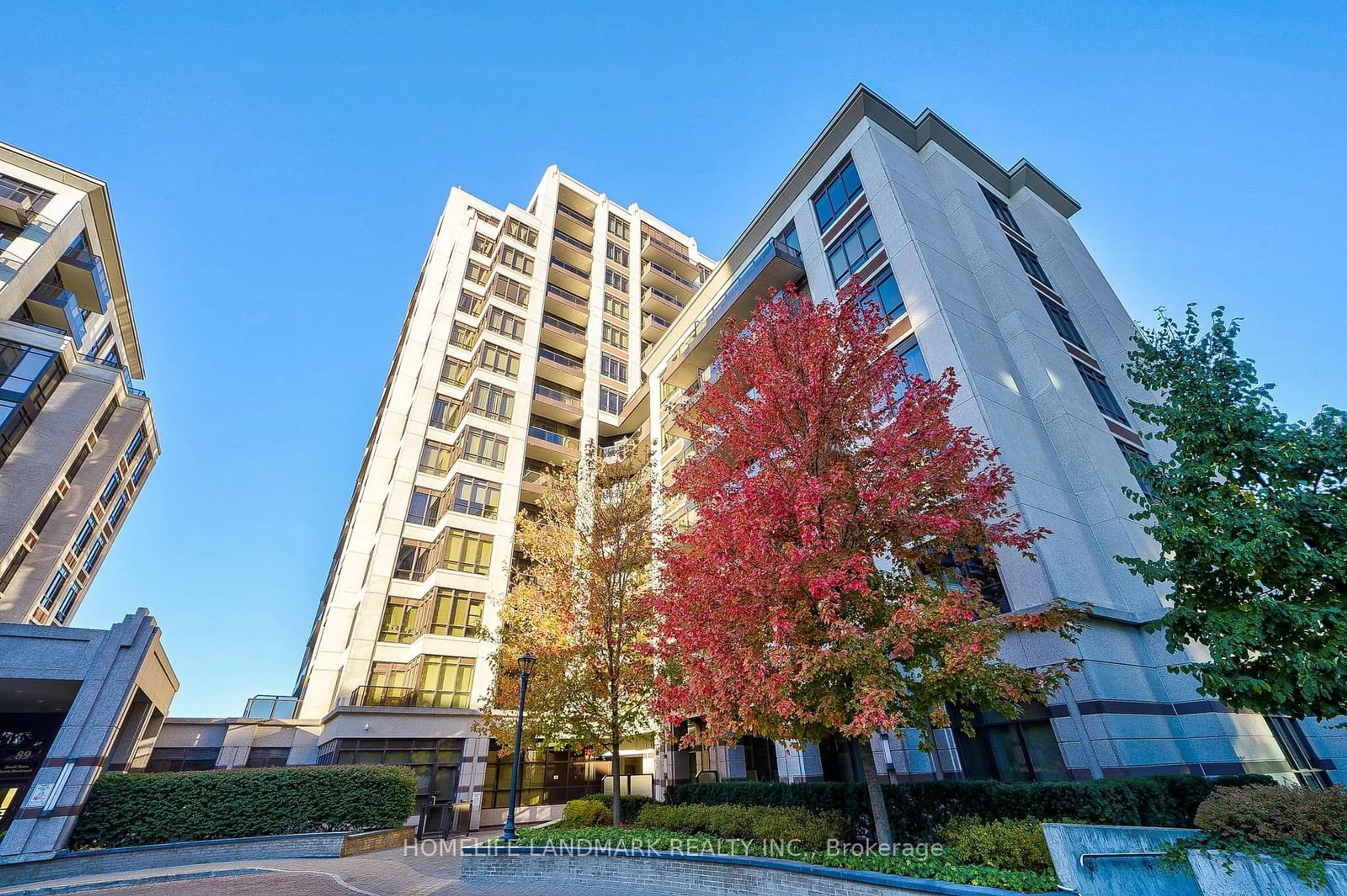 A pic from exterior of the house or condo, the front or back of building for 89 South Town Centre Blvd #517, Markham Ontario L6G 0E8