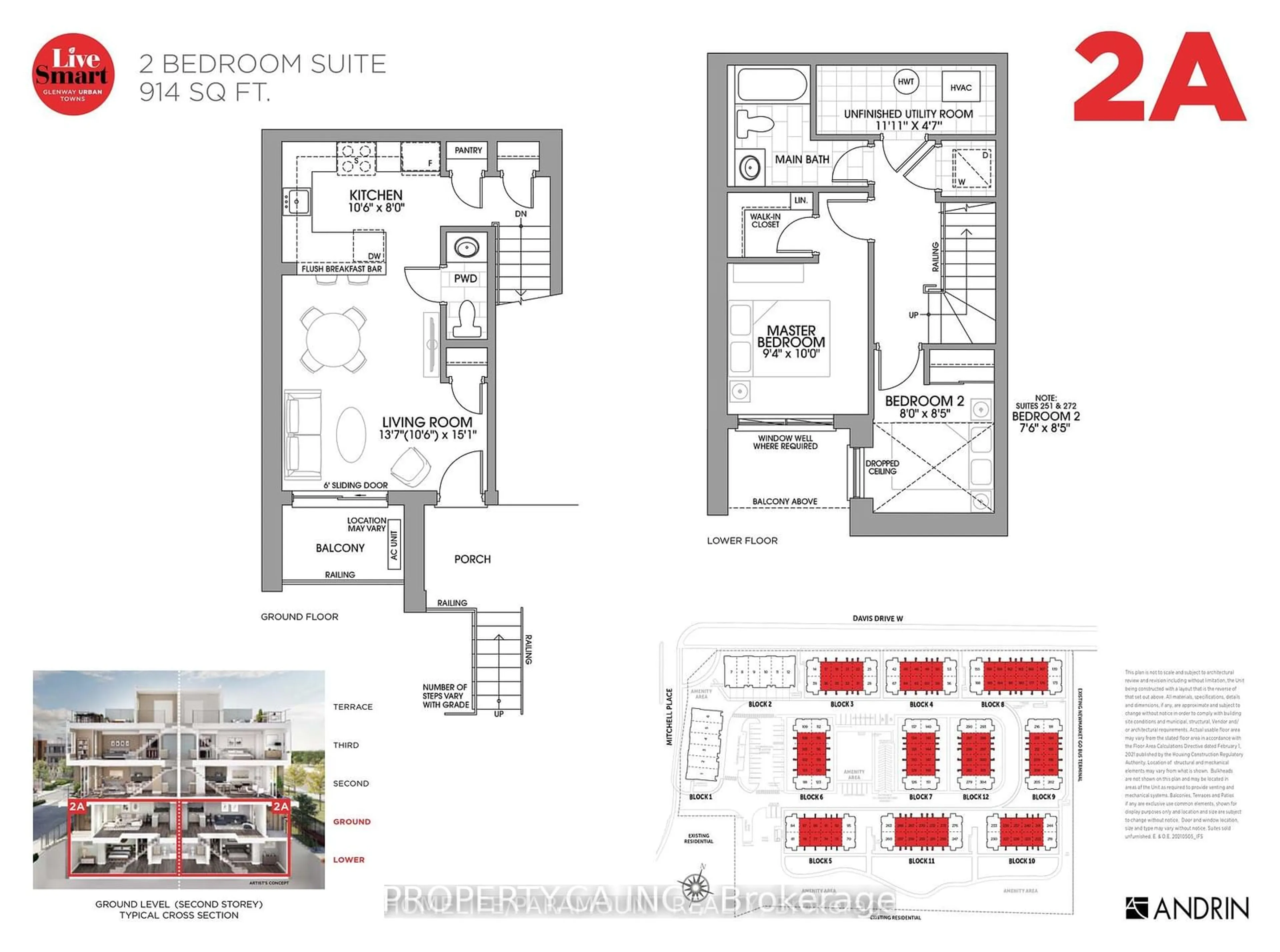 Floor plan for 24 Lytham Green Circ #12, Newmarket Ontario L3Y 4V9