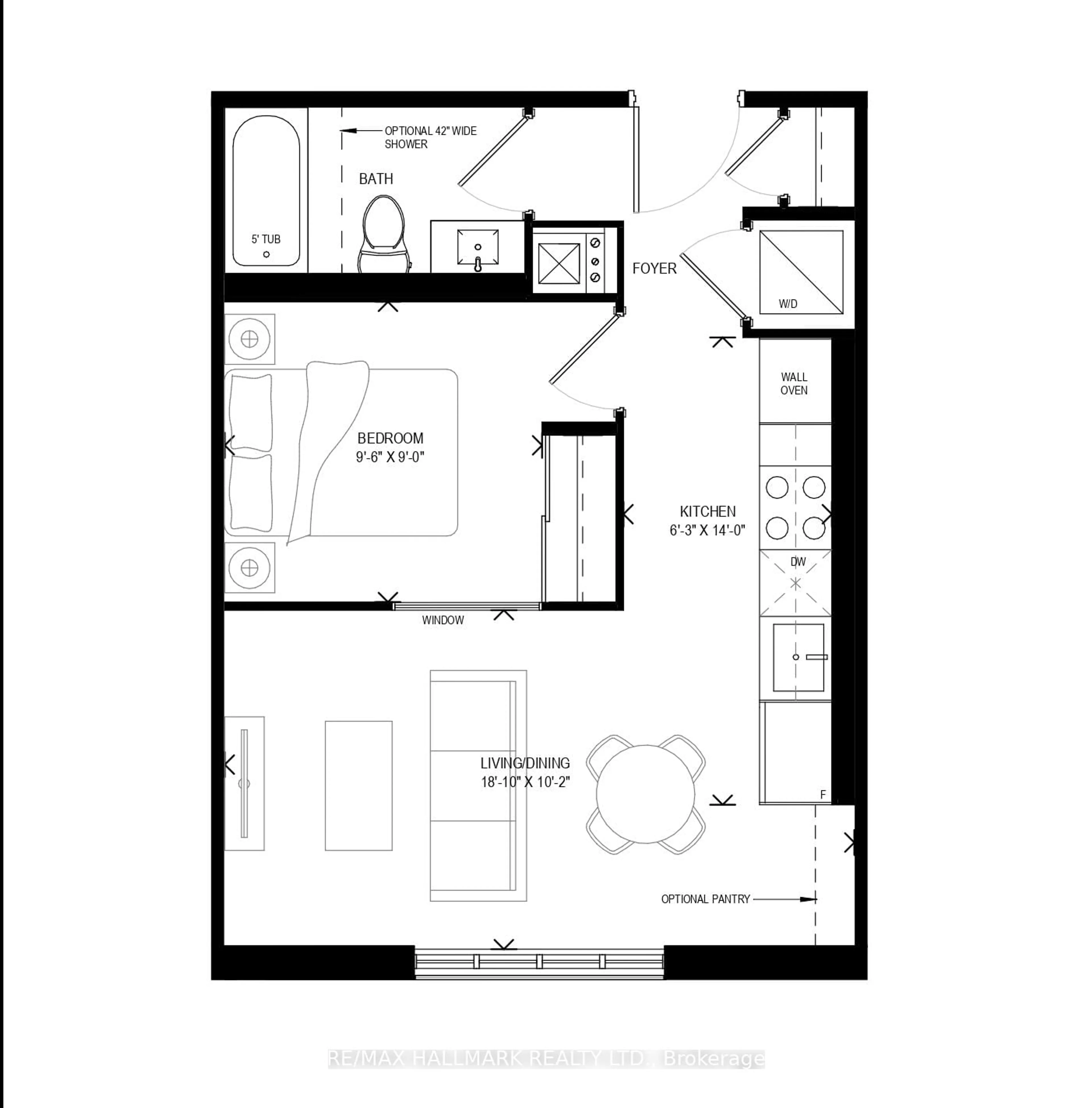 Floor plan for 12765 Keele St #205, King Ontario L7B 1H5