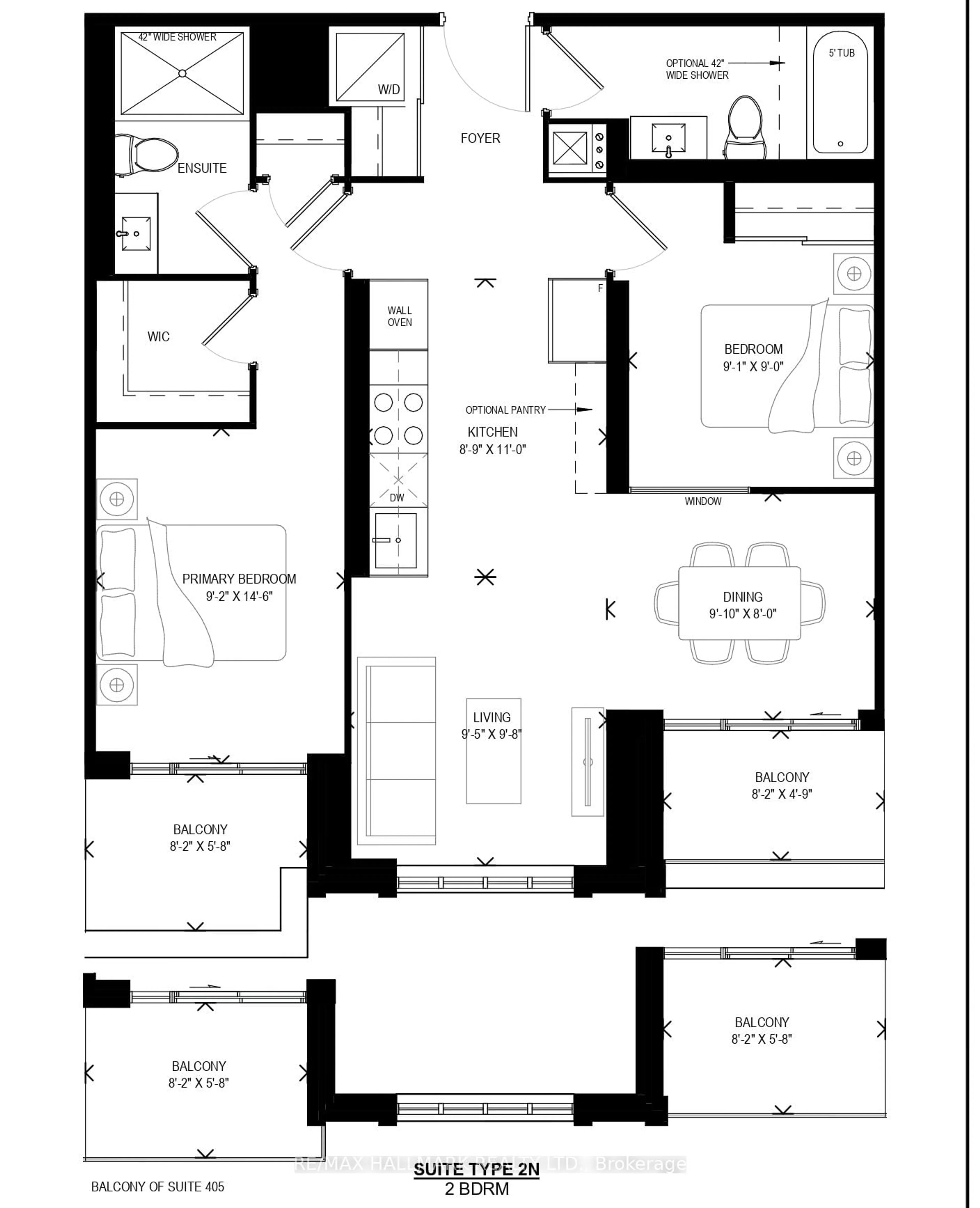 Floor plan for 12765 Keele St #305, King Ontario L7B 1H5