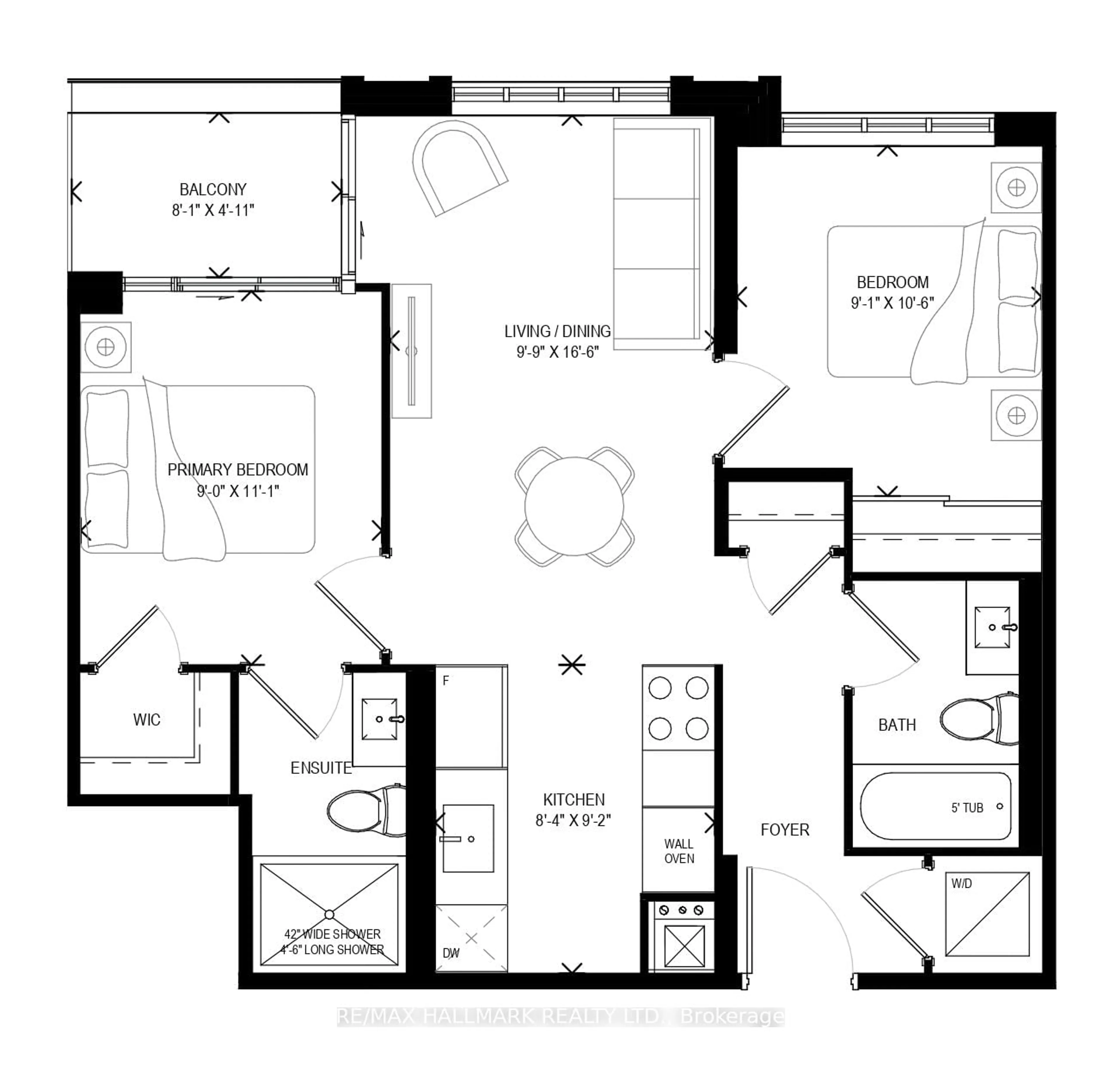 Floor plan for 12765 Keele St #310, King Ontario L7B 1H5