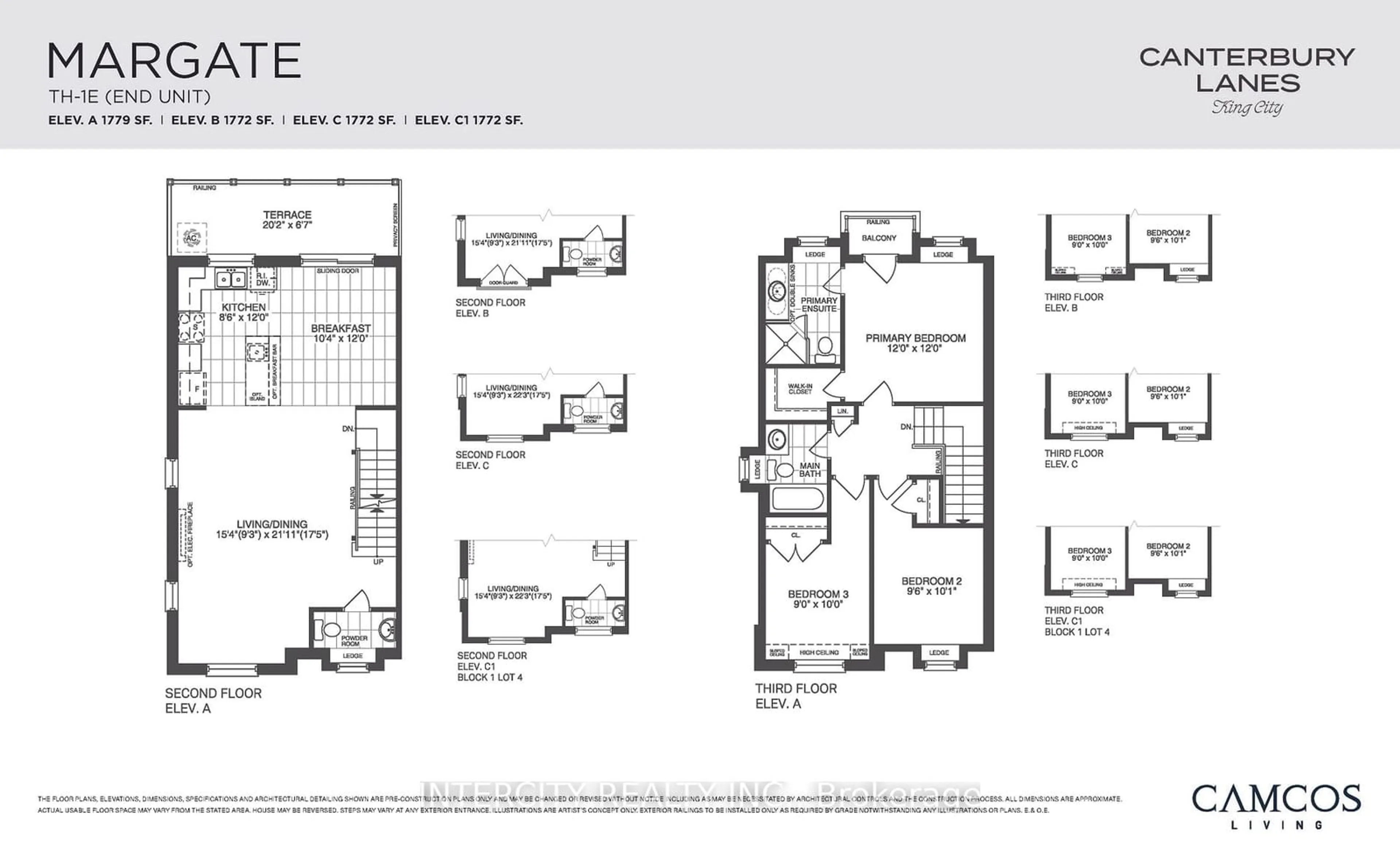 Floor plan for Blk6-23 Fred Beaton Pl, King Ontario L7B 1G2