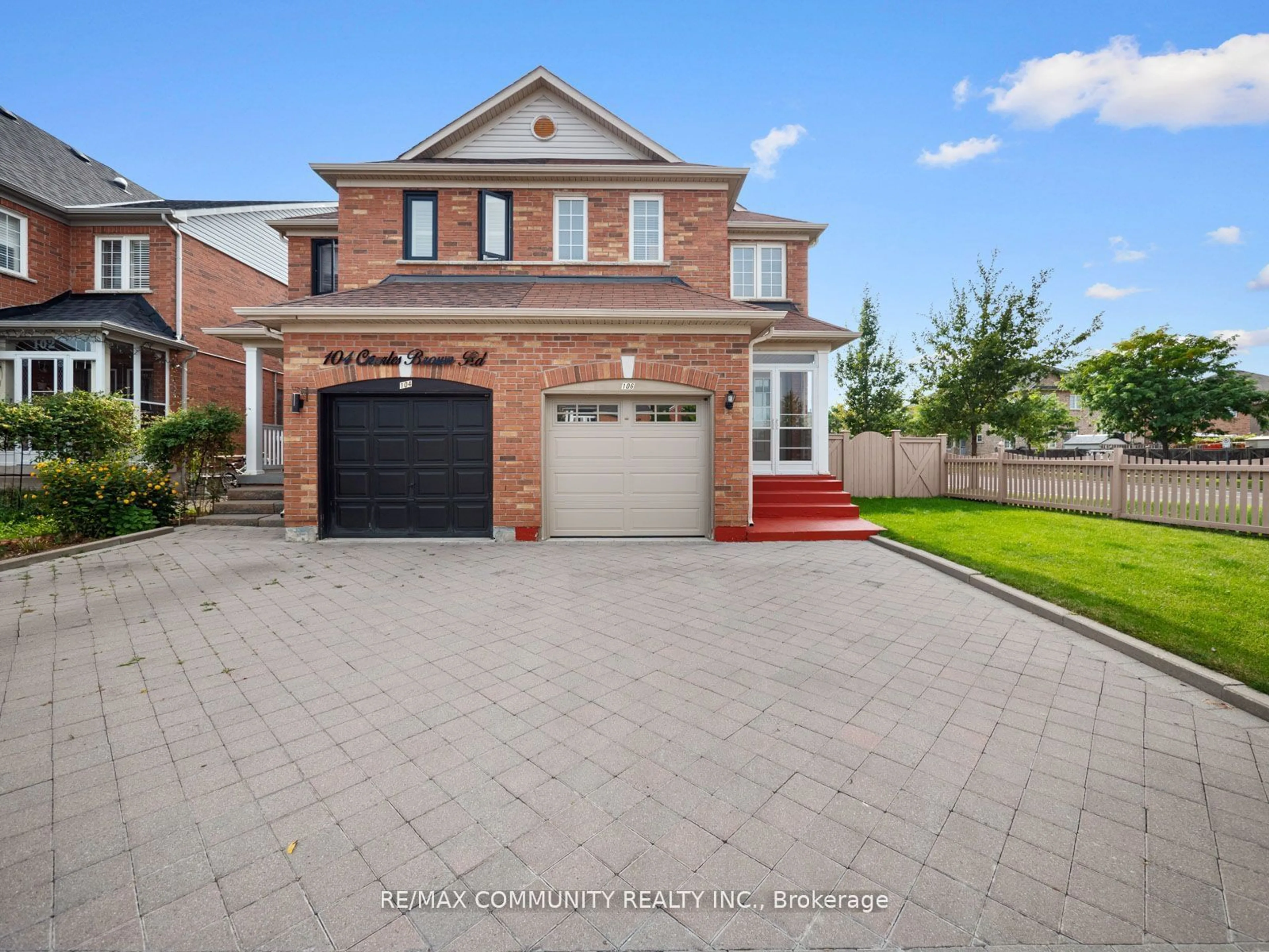 Home with brick exterior material for 106 Charles Brown Rd, Markham Ontario L3S 4V4