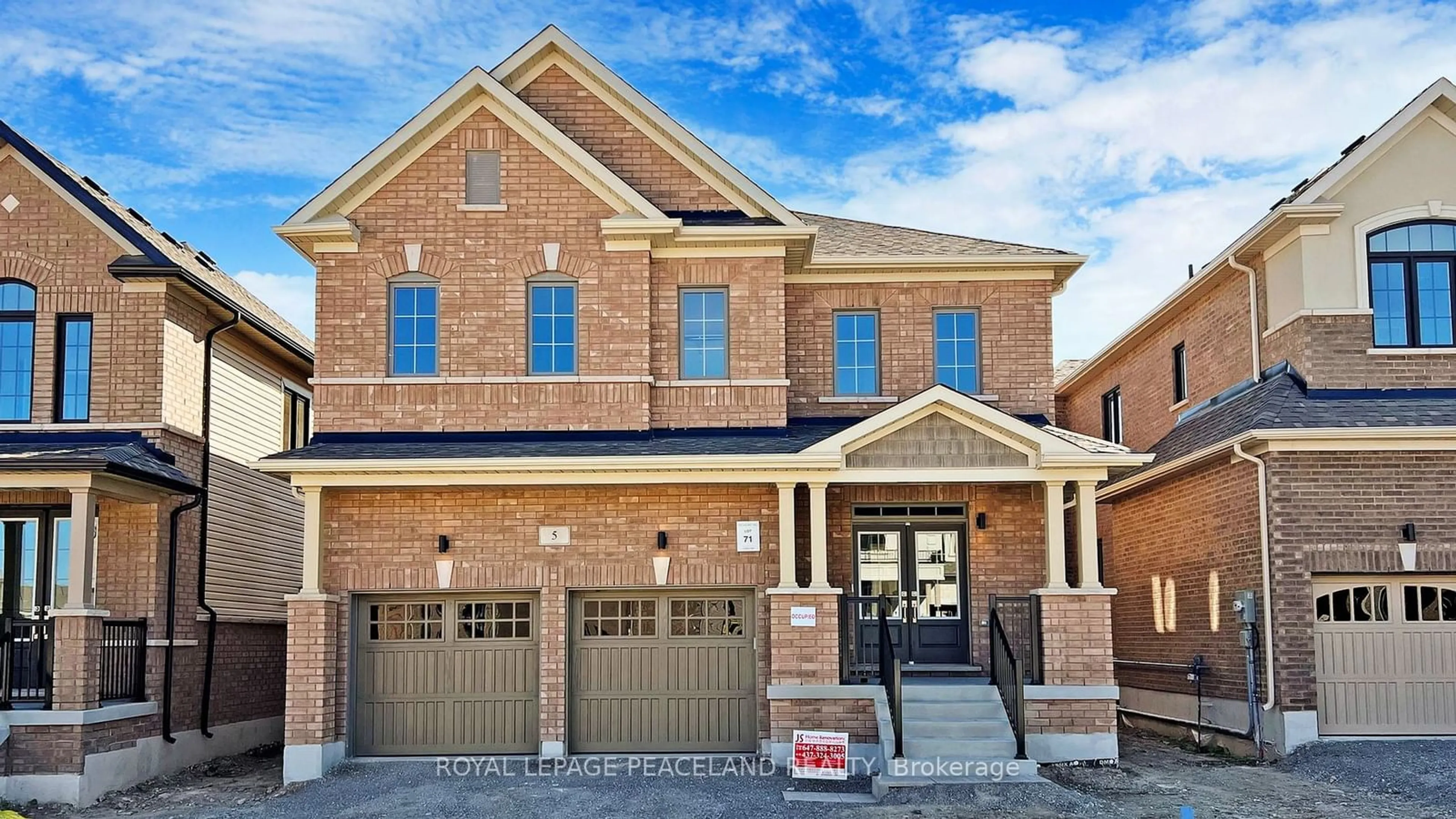 Home with brick exterior material for 5 Stennett Dr, Georgina Ontario L4P 0J4