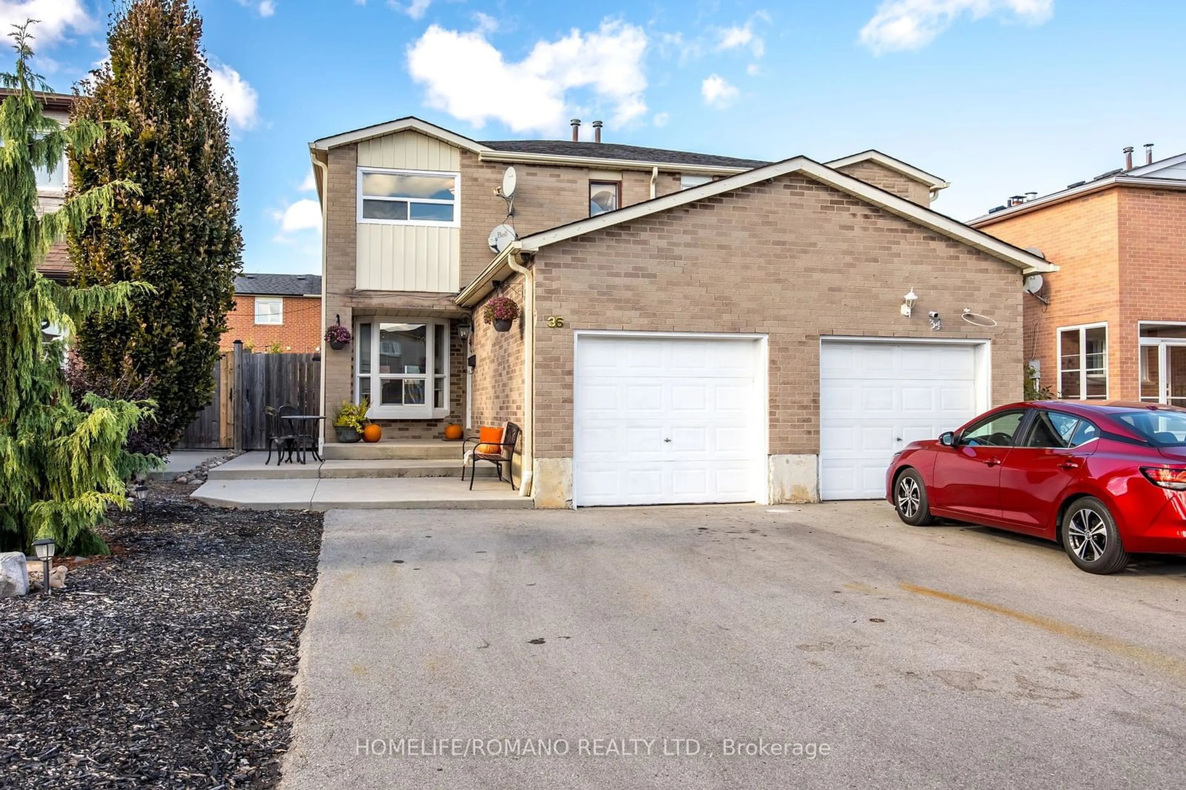 Frontside or backside of a home, the street view for 36 Brougham Dr, Vaughan Ontario L4L 3E1