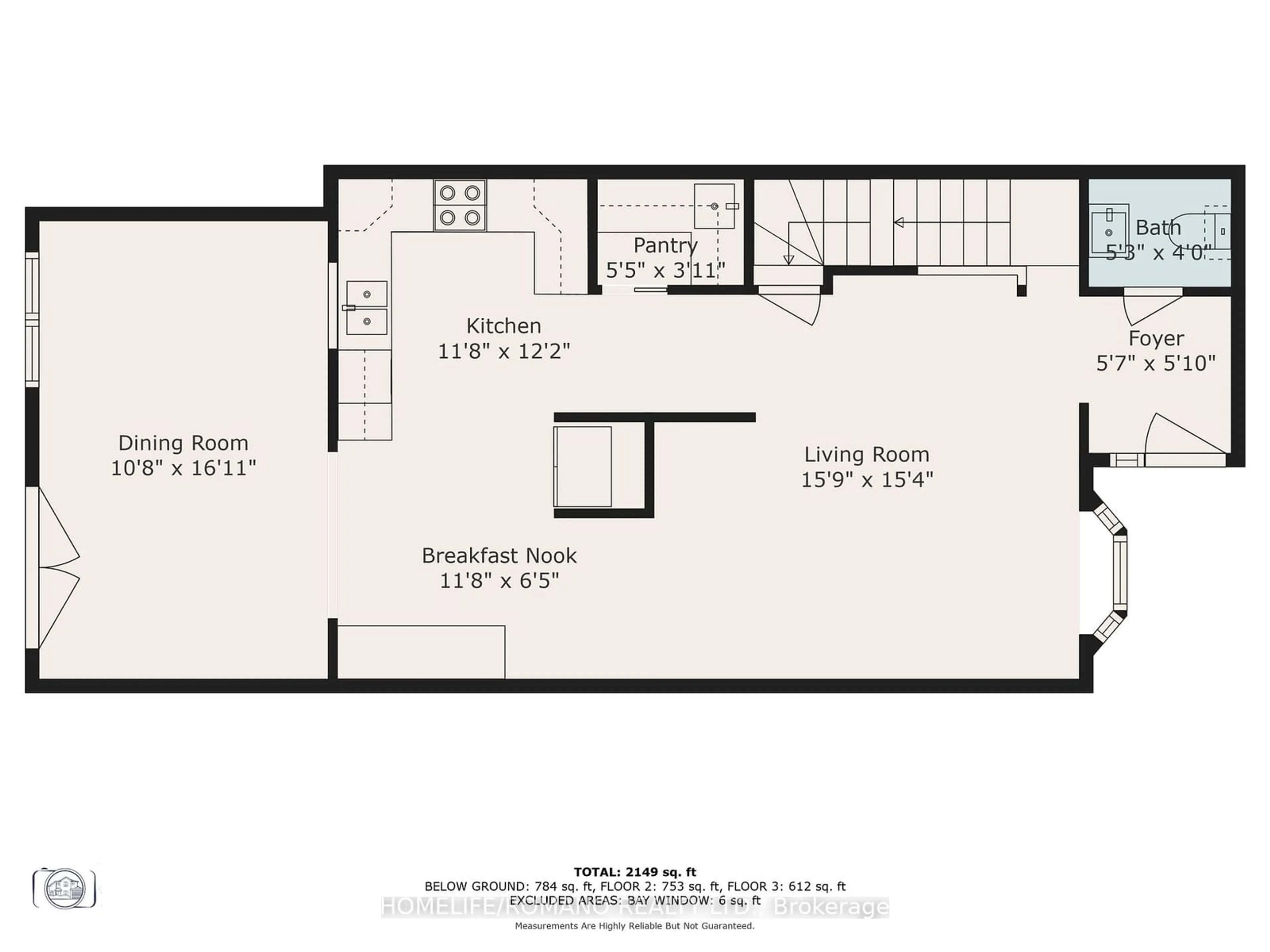 Floor plan for 36 Brougham Dr, Vaughan Ontario L4L 3E1