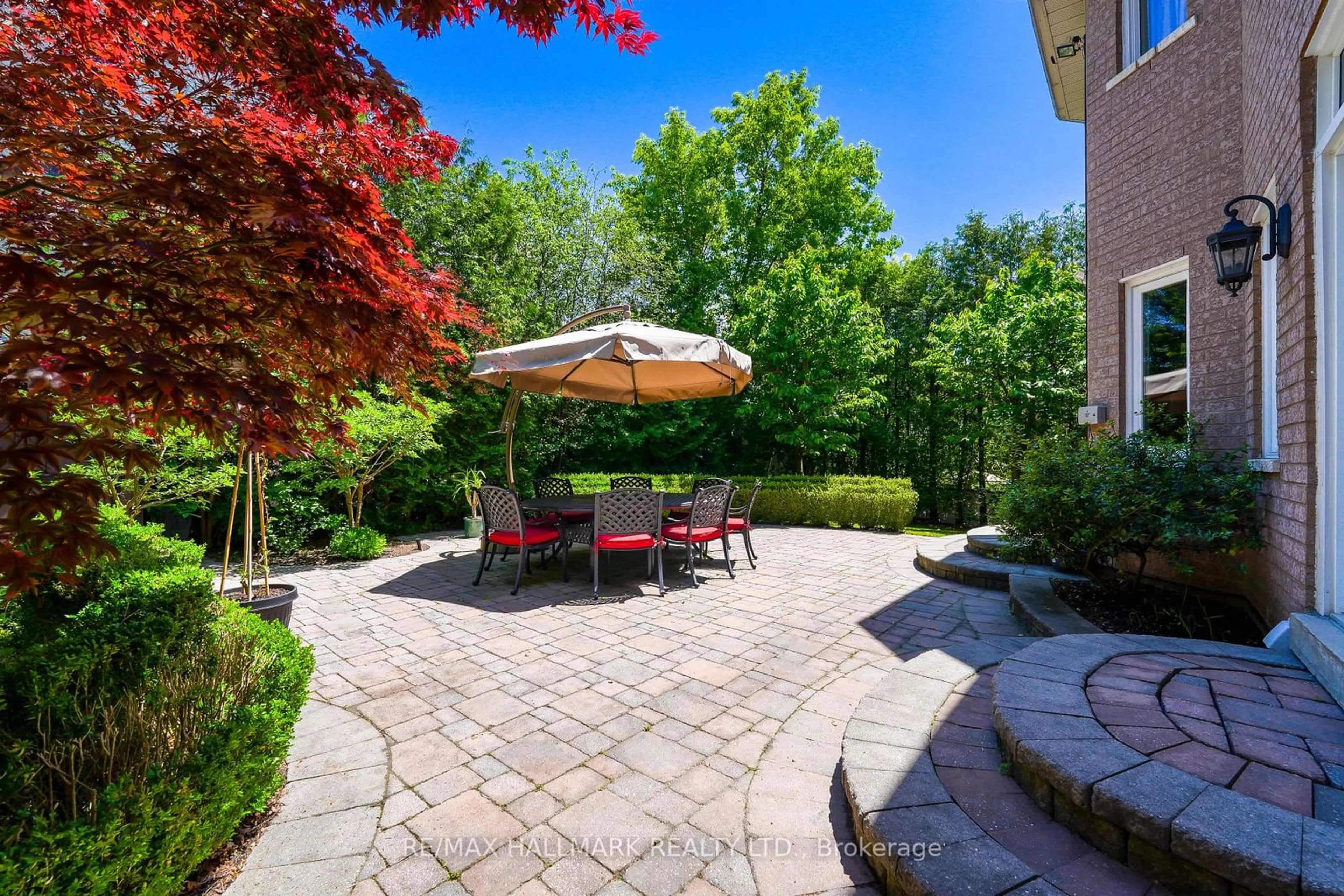 Patio, the fenced backyard for 3 Marbrook St, Richmond Hill Ontario L4C 0L1