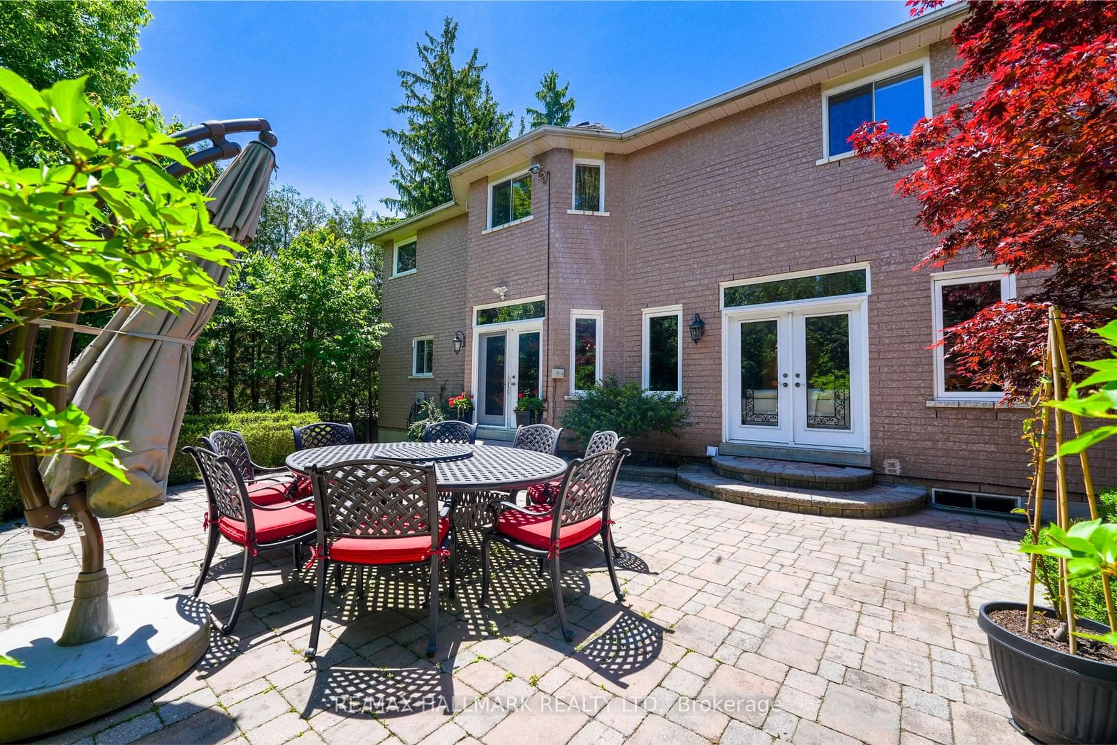 Patio, the fenced backyard for 3 Marbrook St, Richmond Hill Ontario L4C 0L1