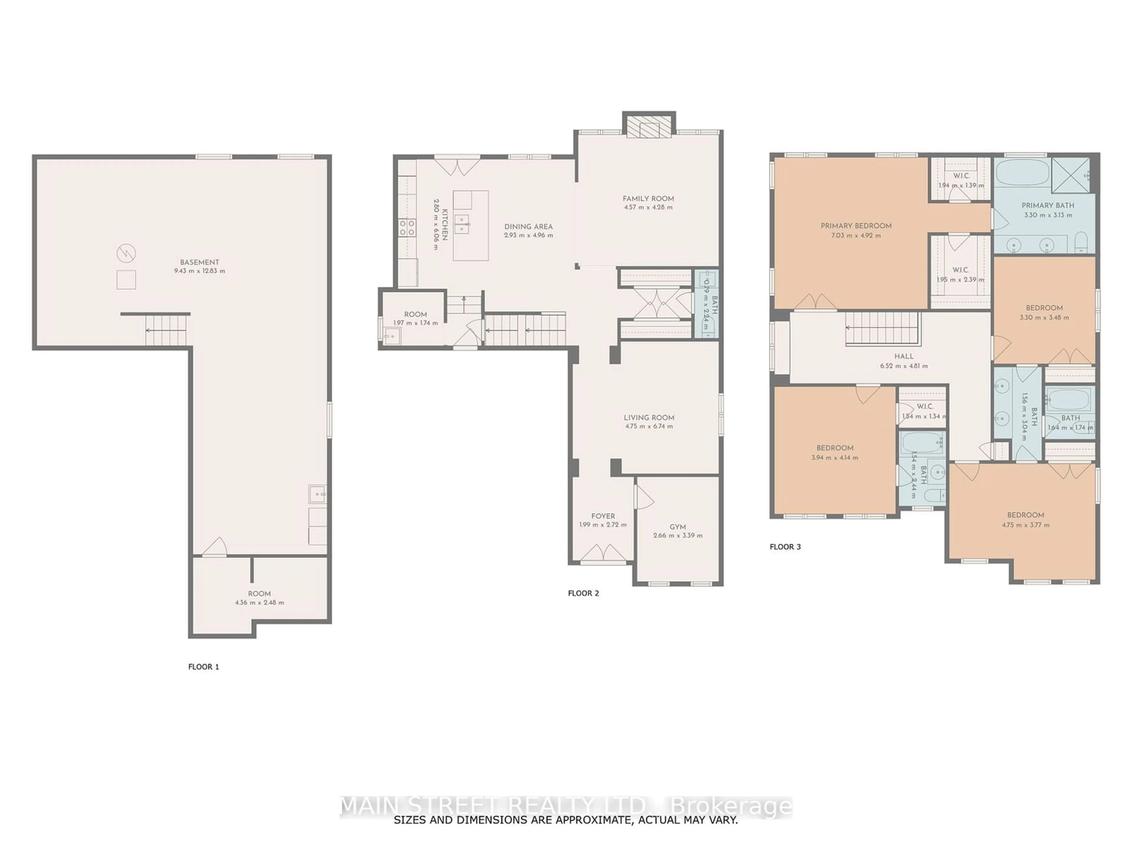 Floor plan for 829 Elvidge Tr, Newmarket Ontario L3X 0J3