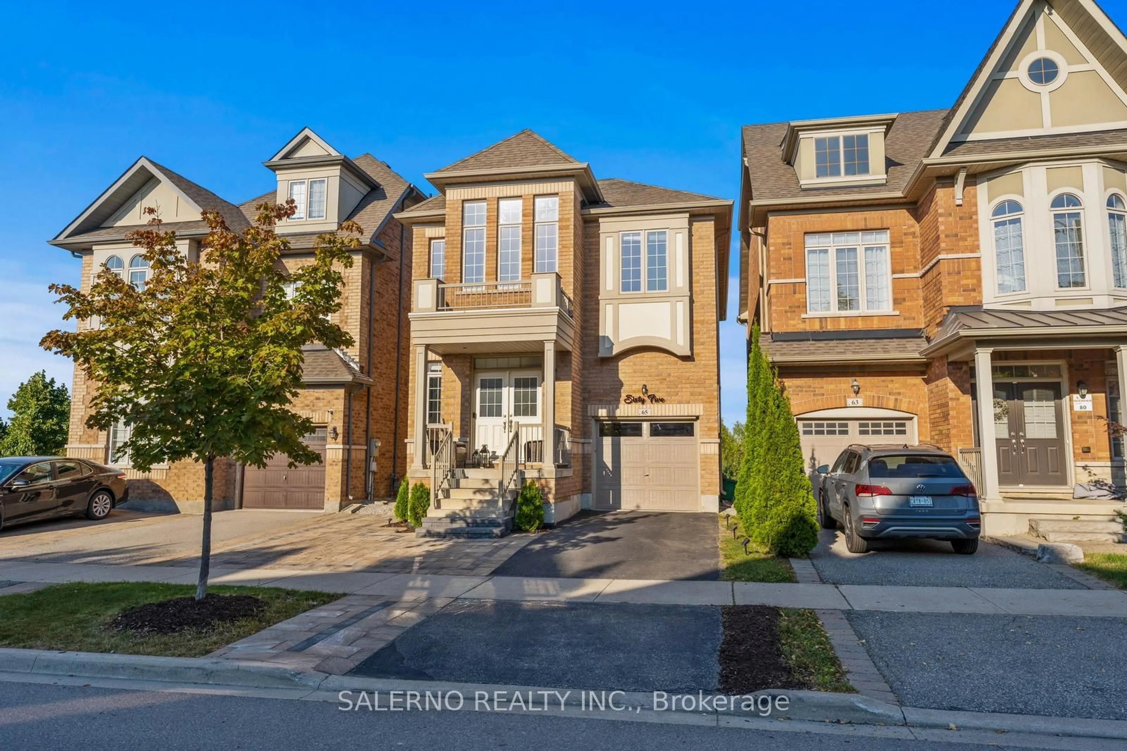 Frontside or backside of a home, the street view for 65 Hopewell St, Vaughan Ontario L4H 3N5