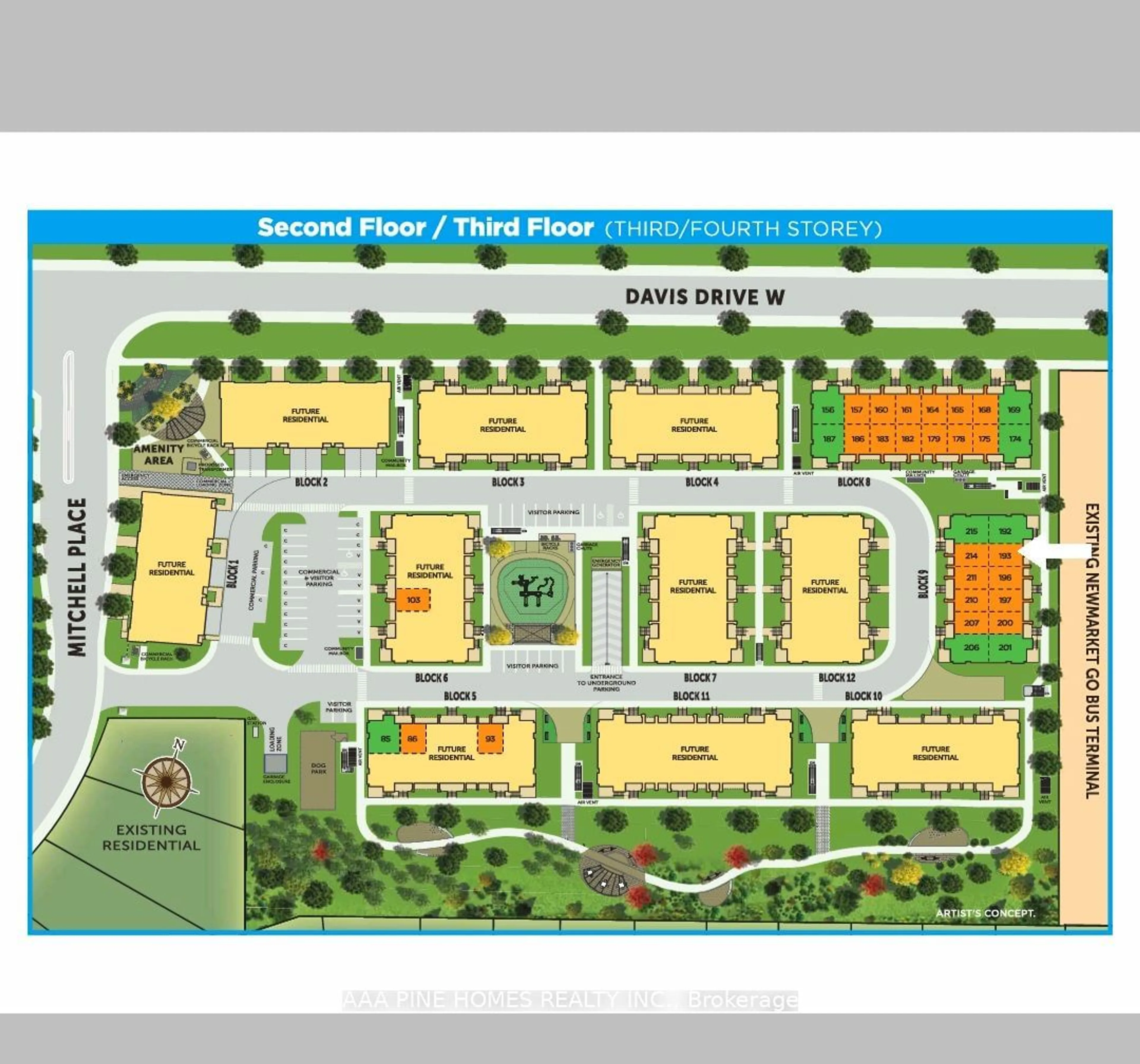 Floor plan for 20 Lytham Green Circ #4, Newmarket Ontario L3X 1X5