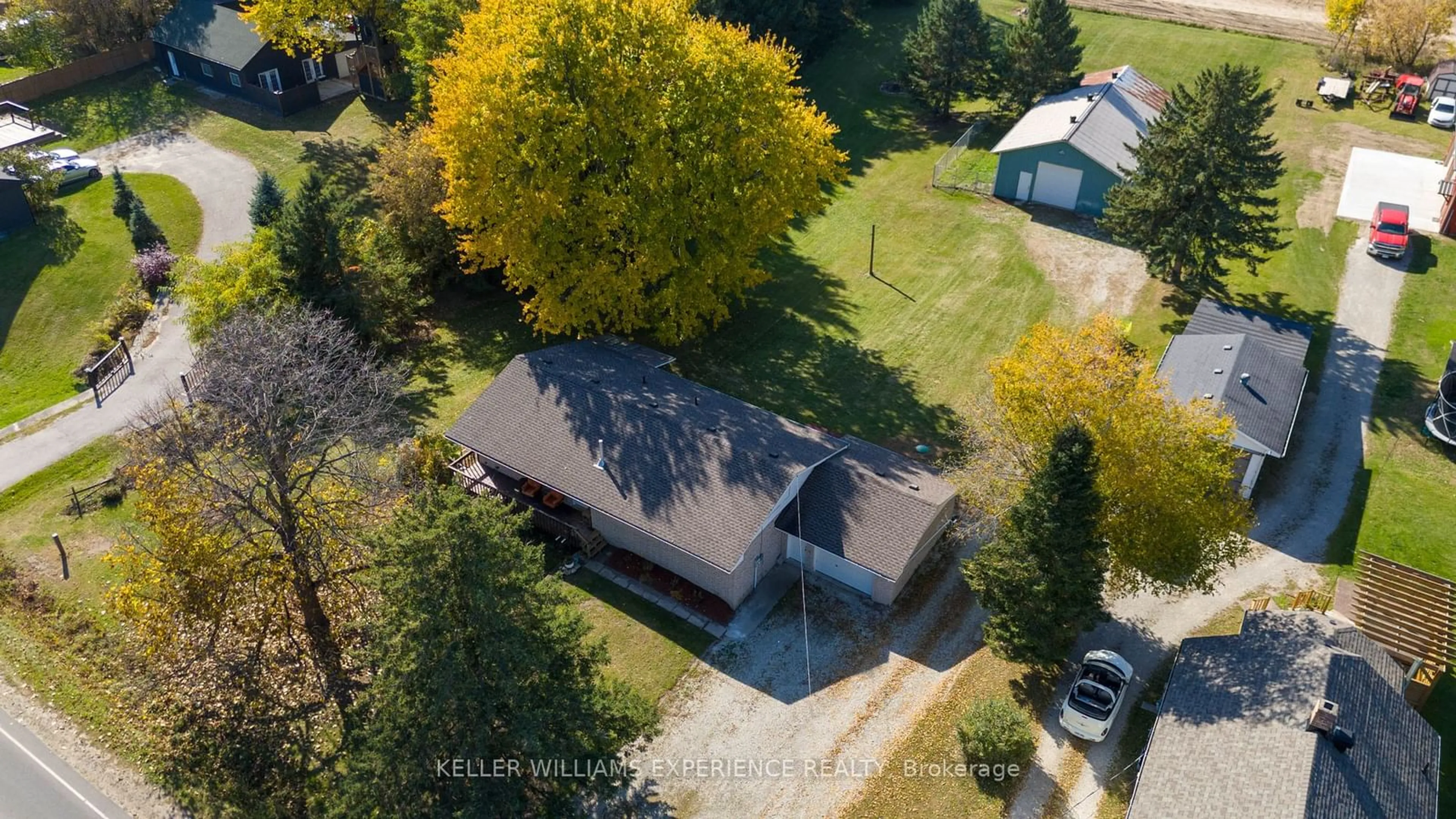 Frontside or backside of a home, the fenced backyard for 6210 County Road 13, Adjala-Tosorontio Ontario L0M 1J0