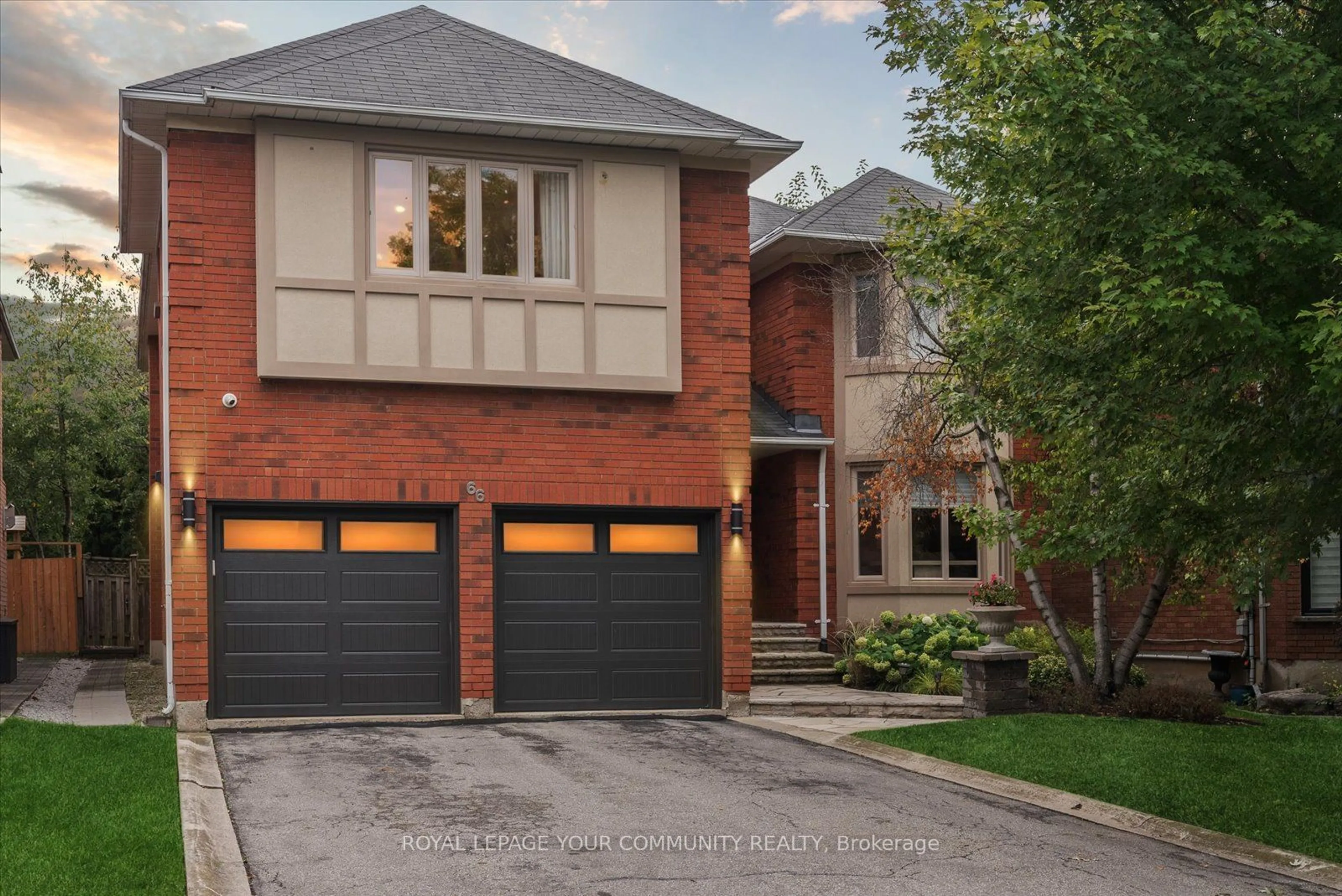 Home with brick exterior material for 66 Palmerston Dr, Vaughan Ontario L4J 7V9