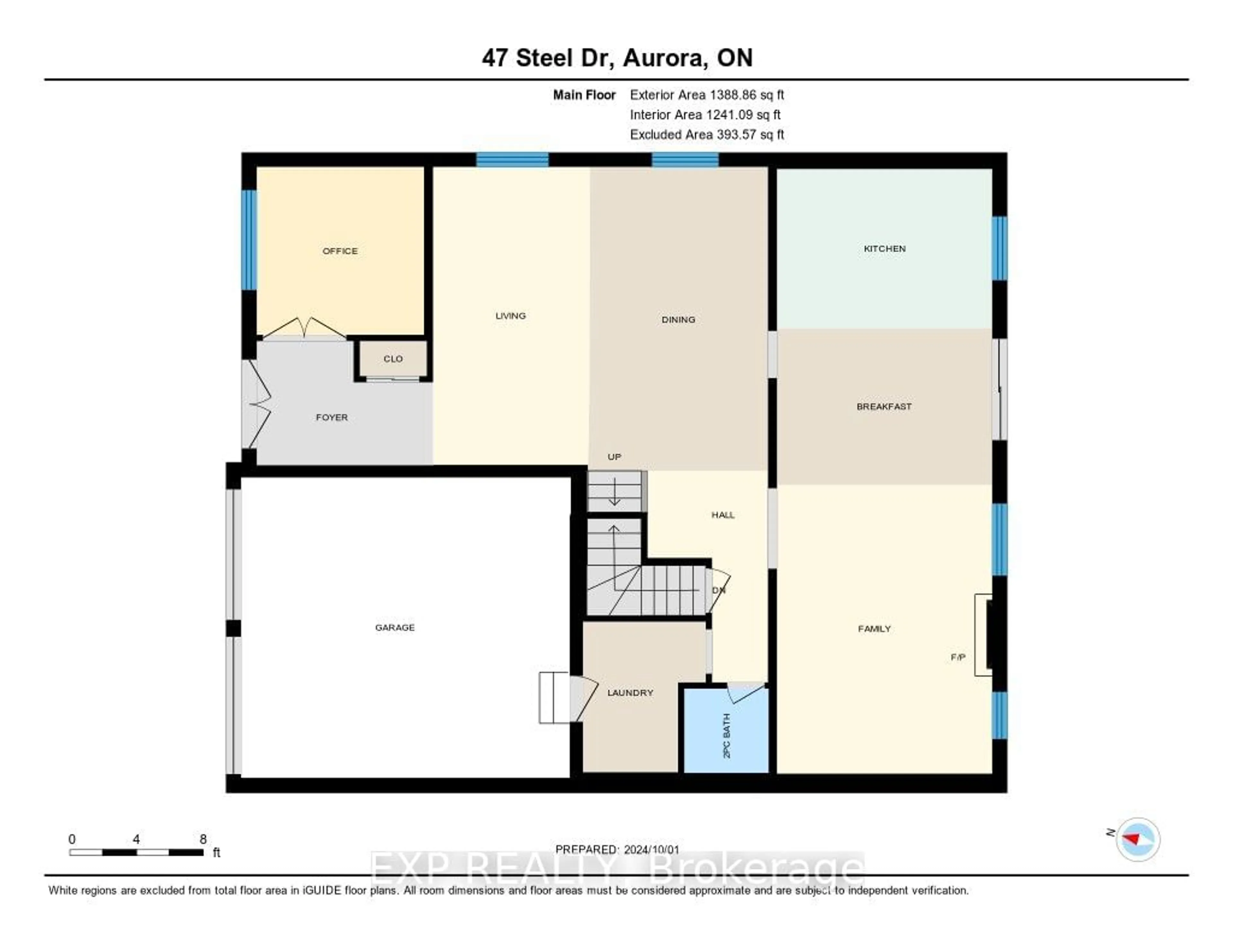 Floor plan for 47 Steel Dr, Aurora Ontario L4G 7Z4