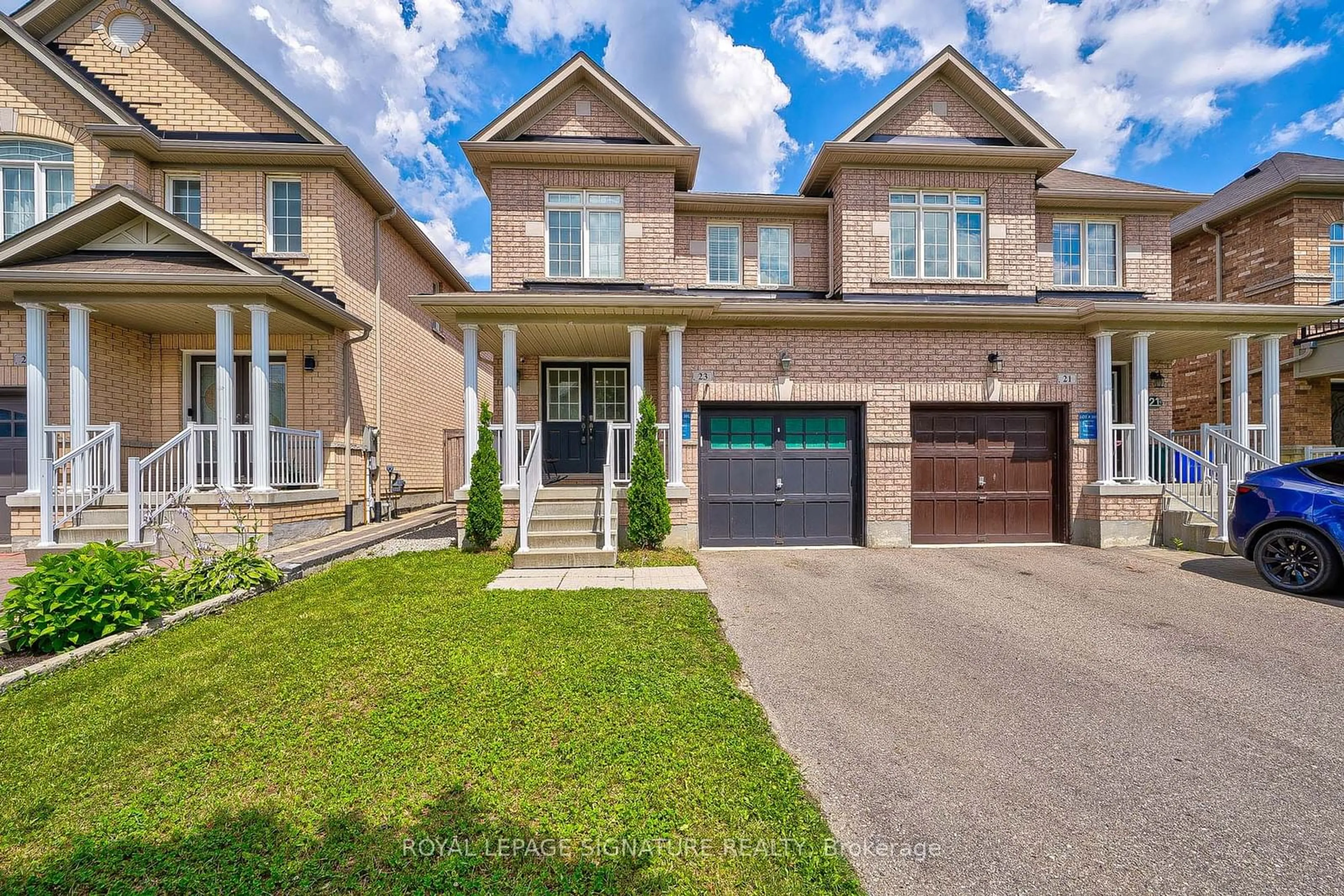 A pic from exterior of the house or condo, the street view for 23 Barli Cres, Vaughan Ontario L6A 4G6