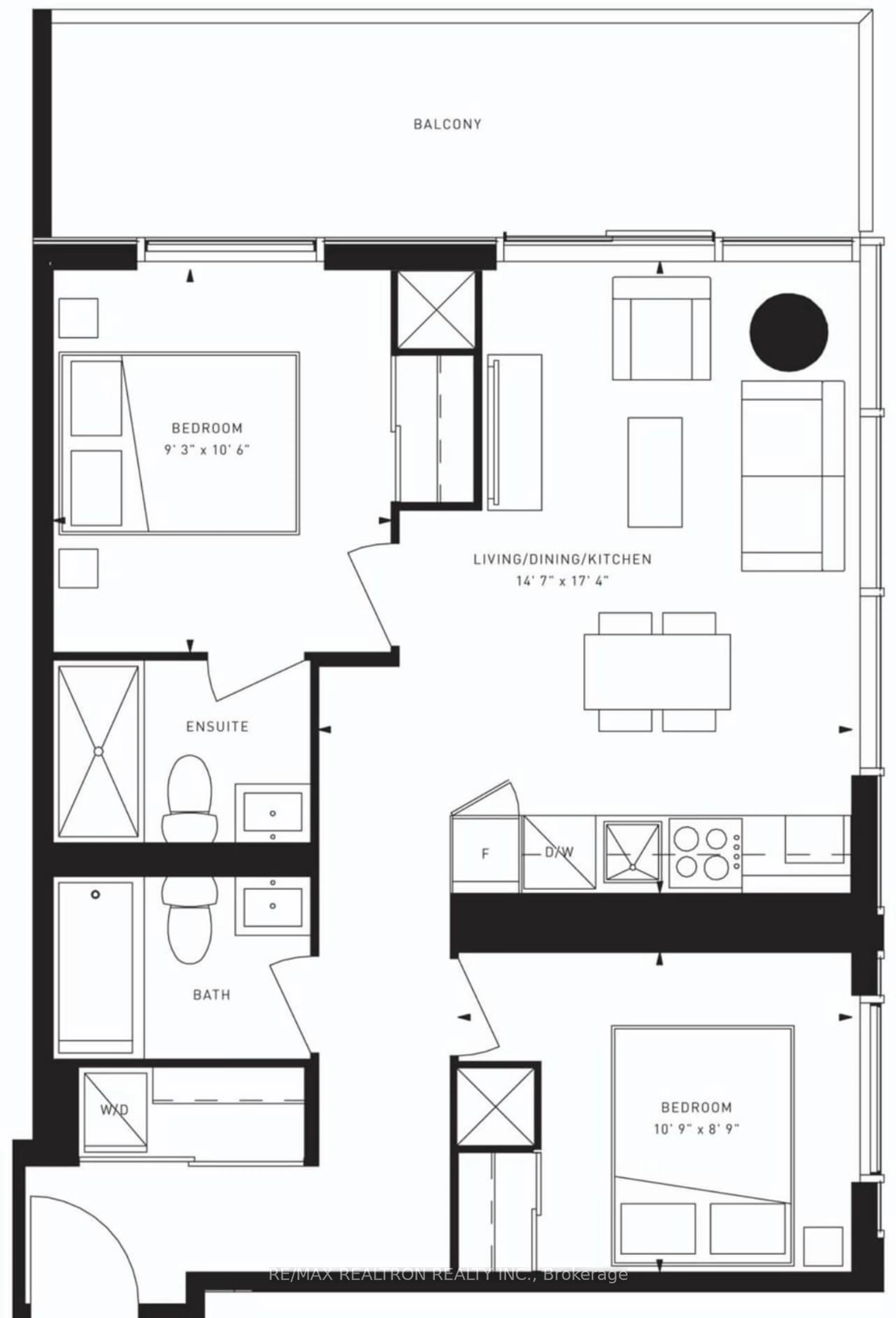 Floor plan for 7890 Jane St #4509, Vaughan Ontario L4K 0K9