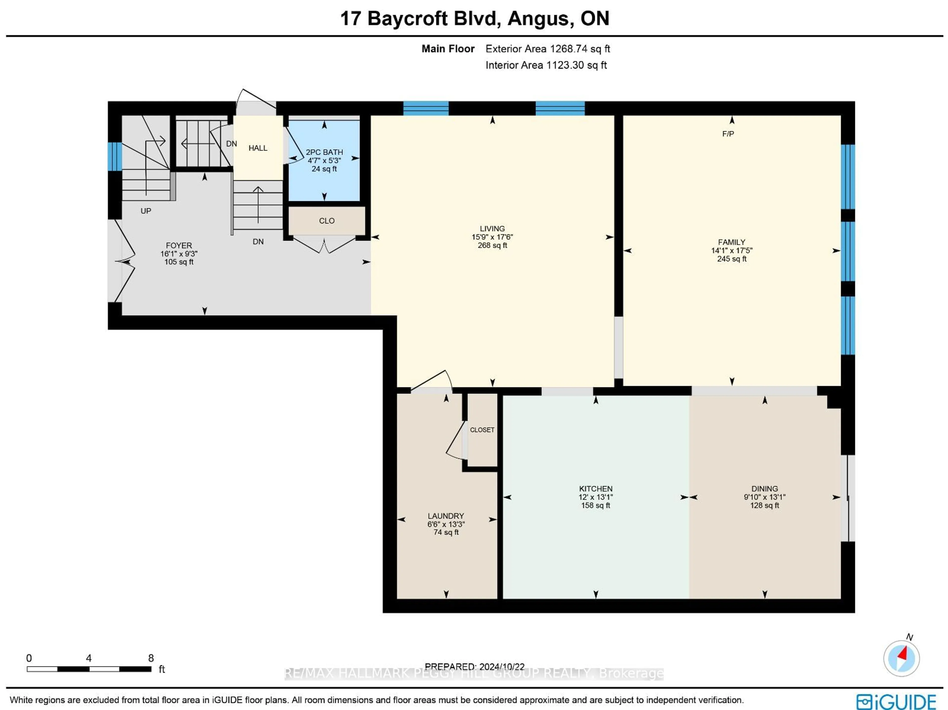 Floor plan for 17 Baycroft Blvd, Essa Ontario L3W 0L7