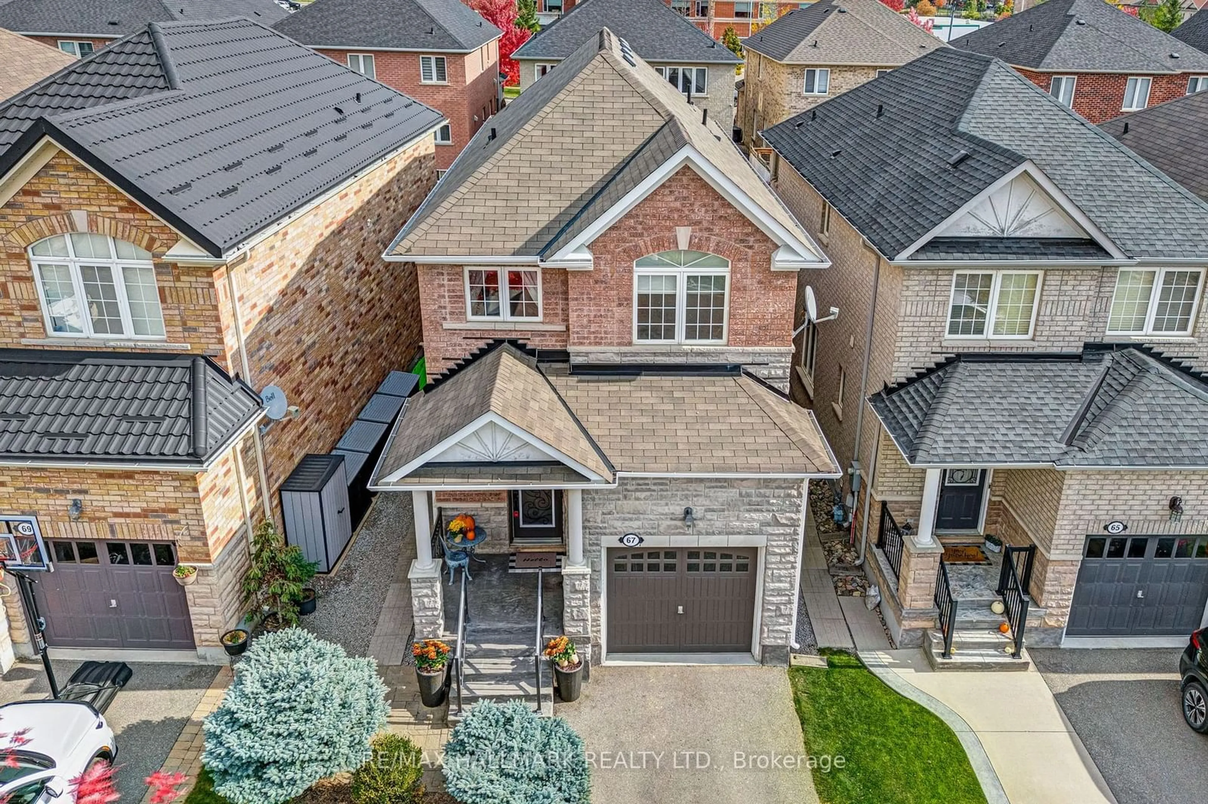 Home with brick exterior material for 67 Boticelli Way, Vaughan Ontario L4H 0E5