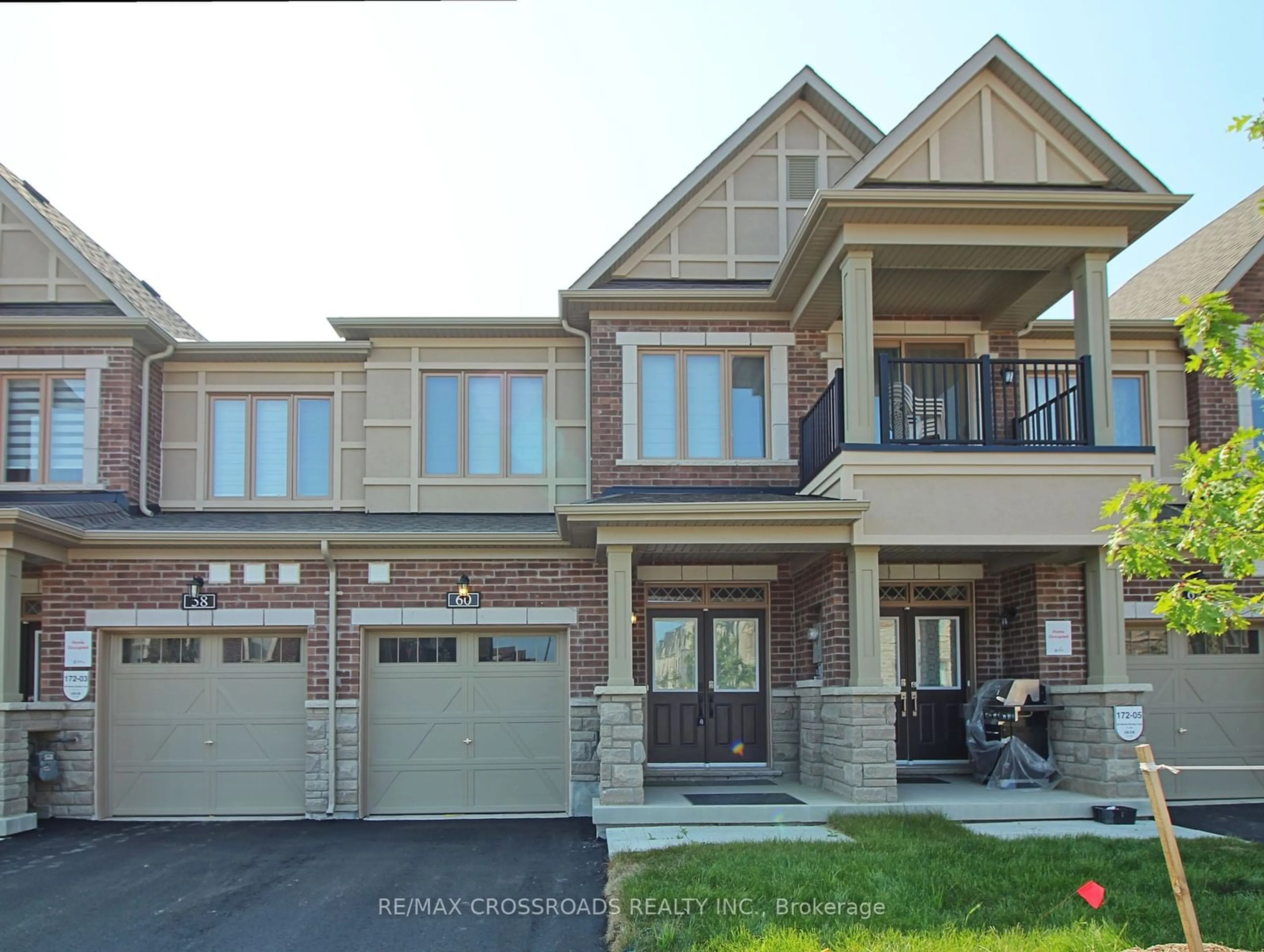 Home with brick exterior material for 60 Harvey Bunker Cres, Markham Ontario L6C 3K4