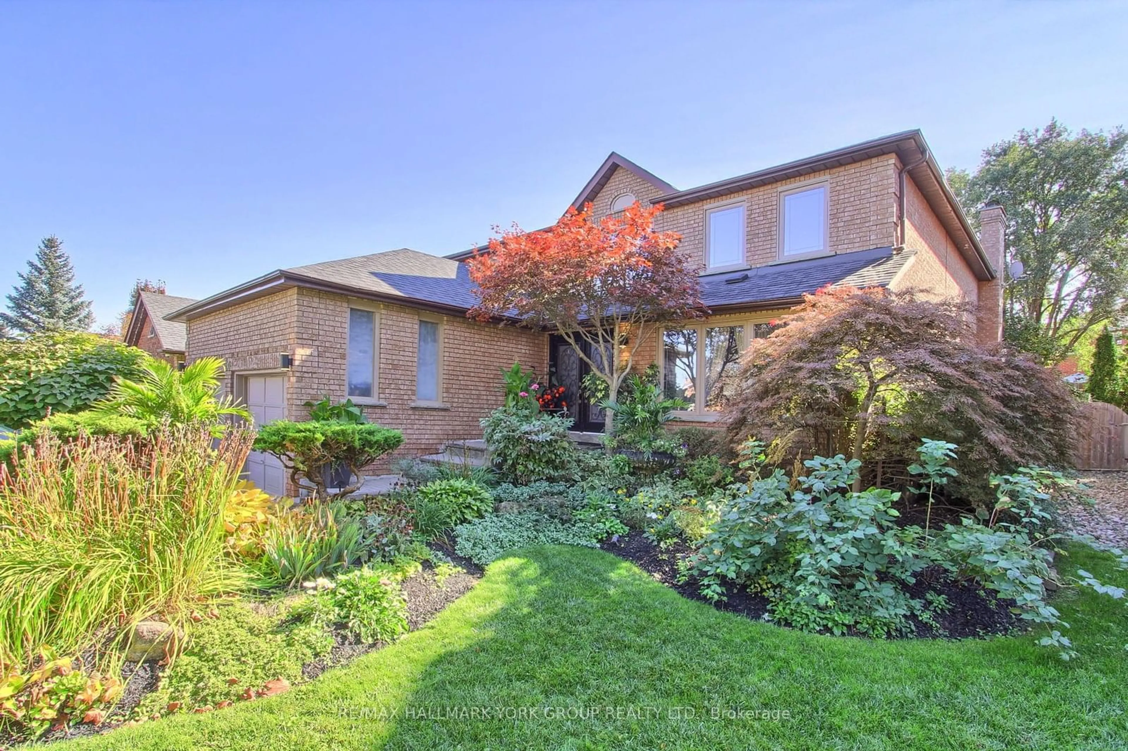 Frontside or backside of a home, the fenced backyard for 60 Bergin Rd, Newmarket Ontario L3X 1S3