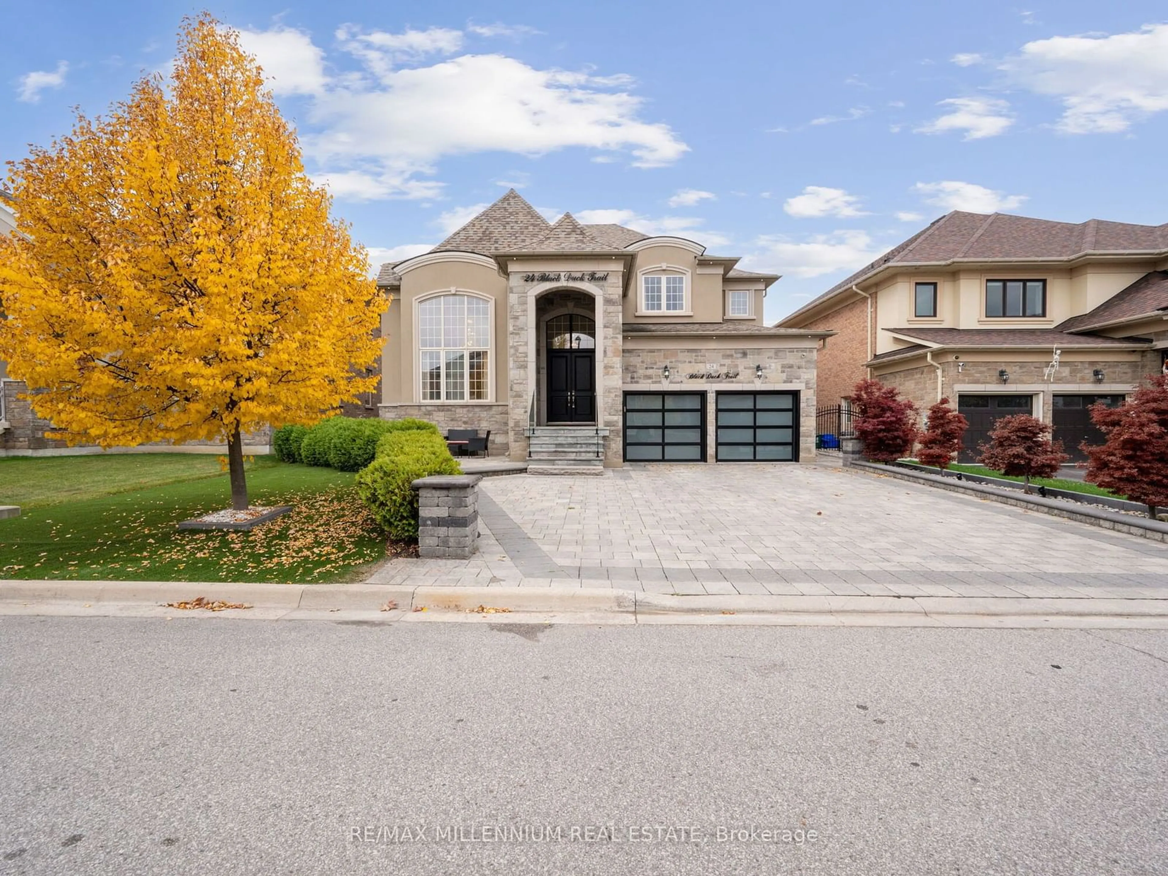 Frontside or backside of a home, the street view for 24 Black Duck Tr, King Ontario L7B 0A4