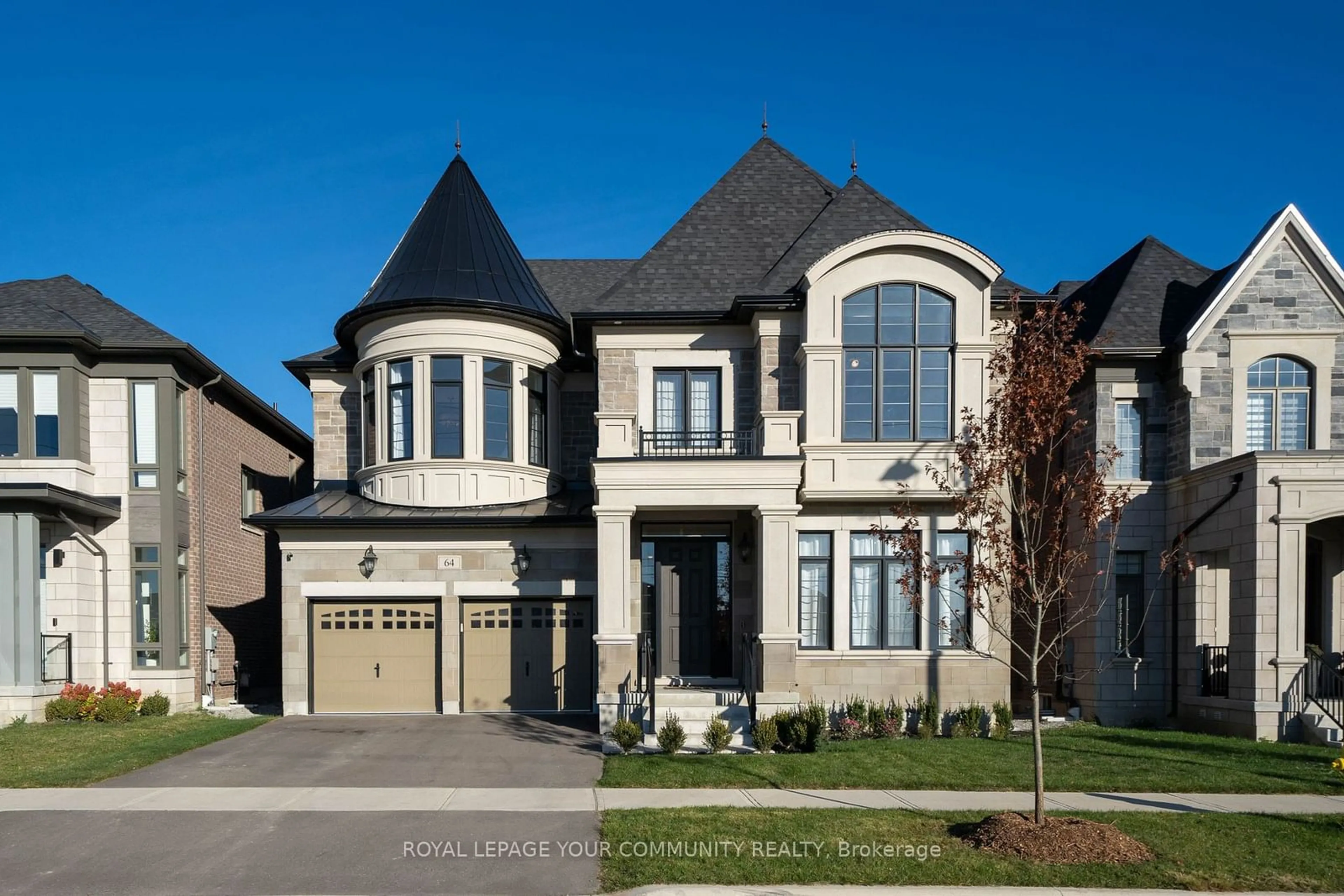 Home with brick exterior material for 64 Deerhaven Cres, Vaughan Ontario L4H 5E1