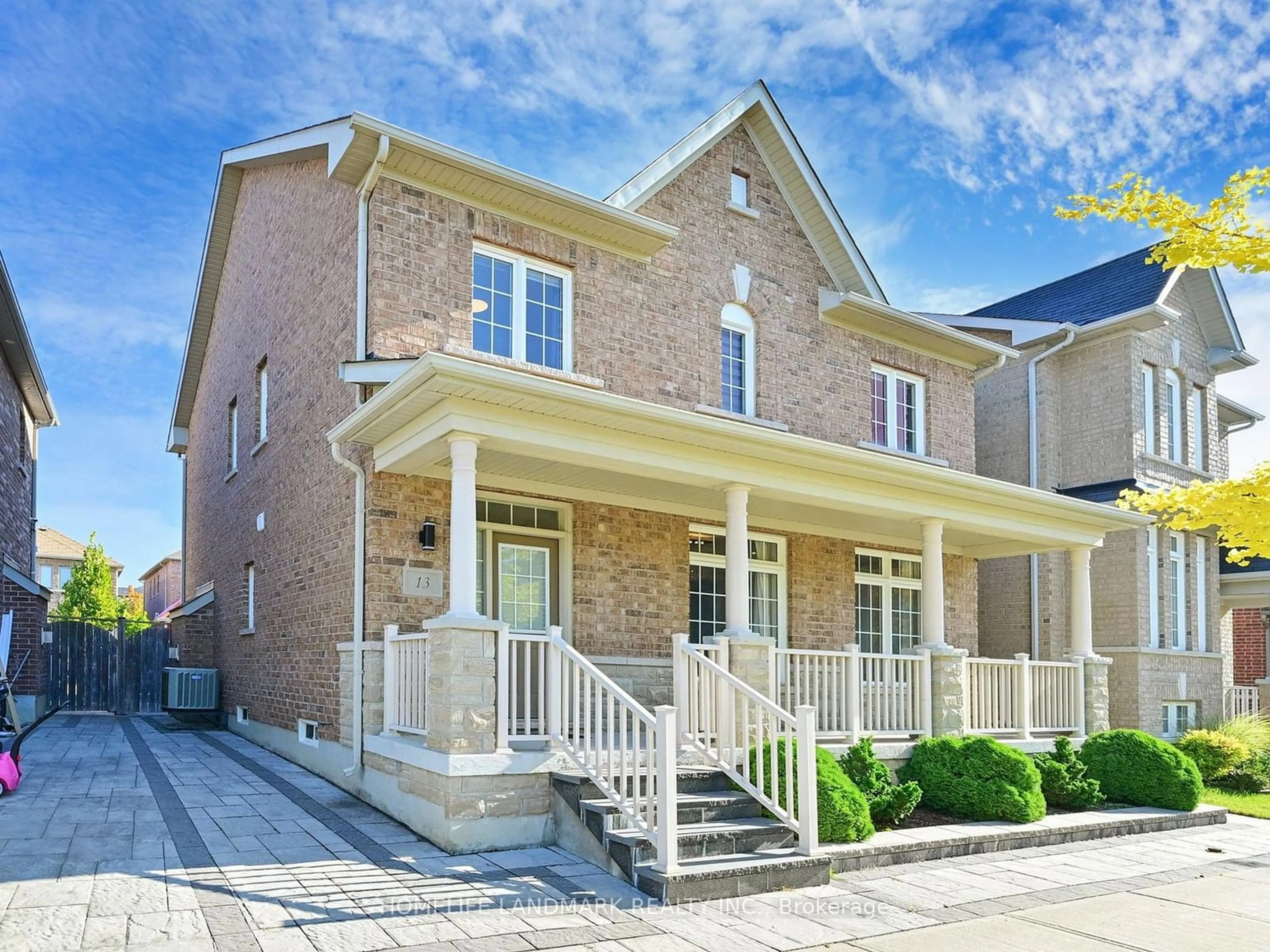 Home with brick exterior material for 13 Greenery Rd, Markham Ontario L6B 0V5