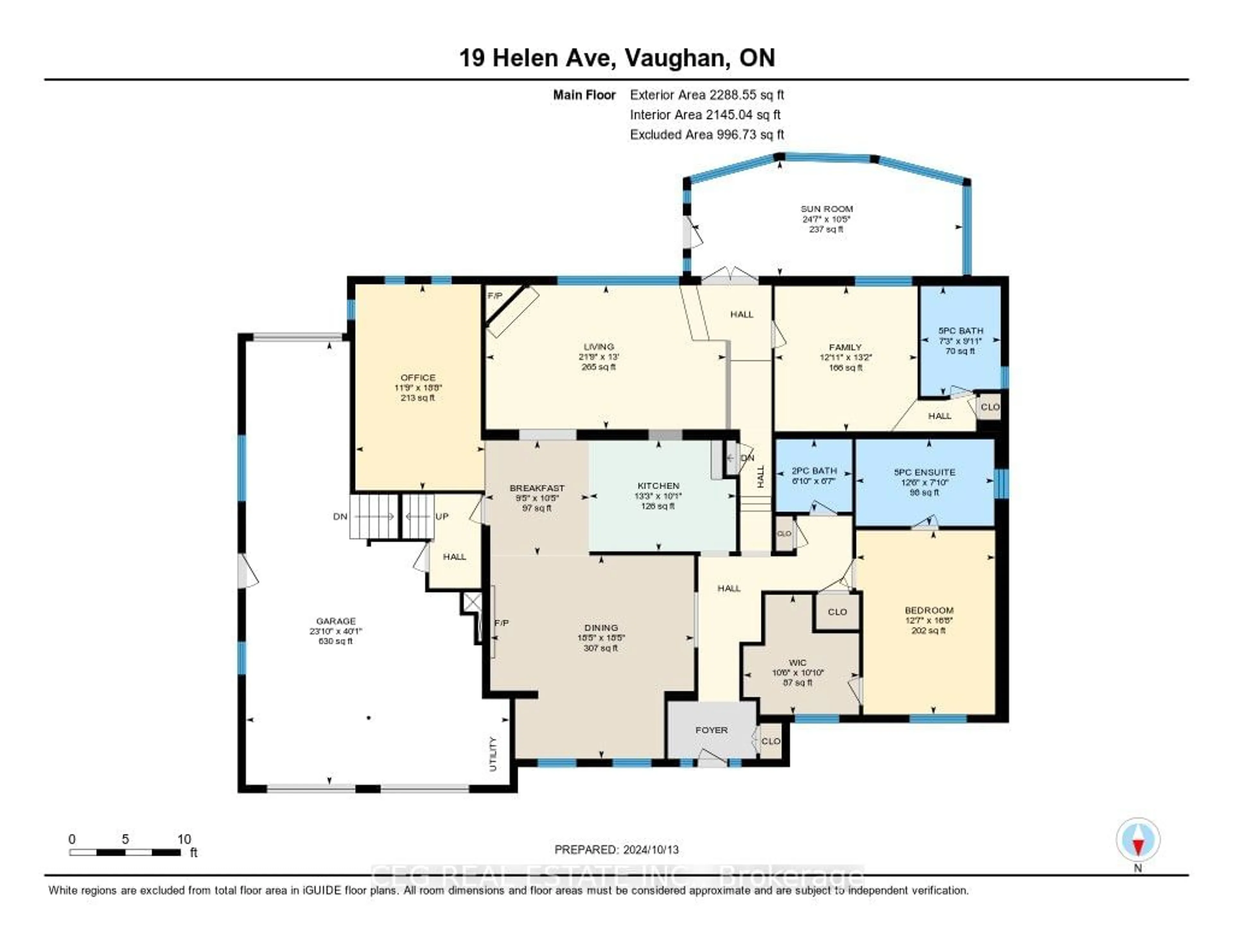 Floor plan for 19 Helen Ave, Vaughan Ontario L4J 1J6