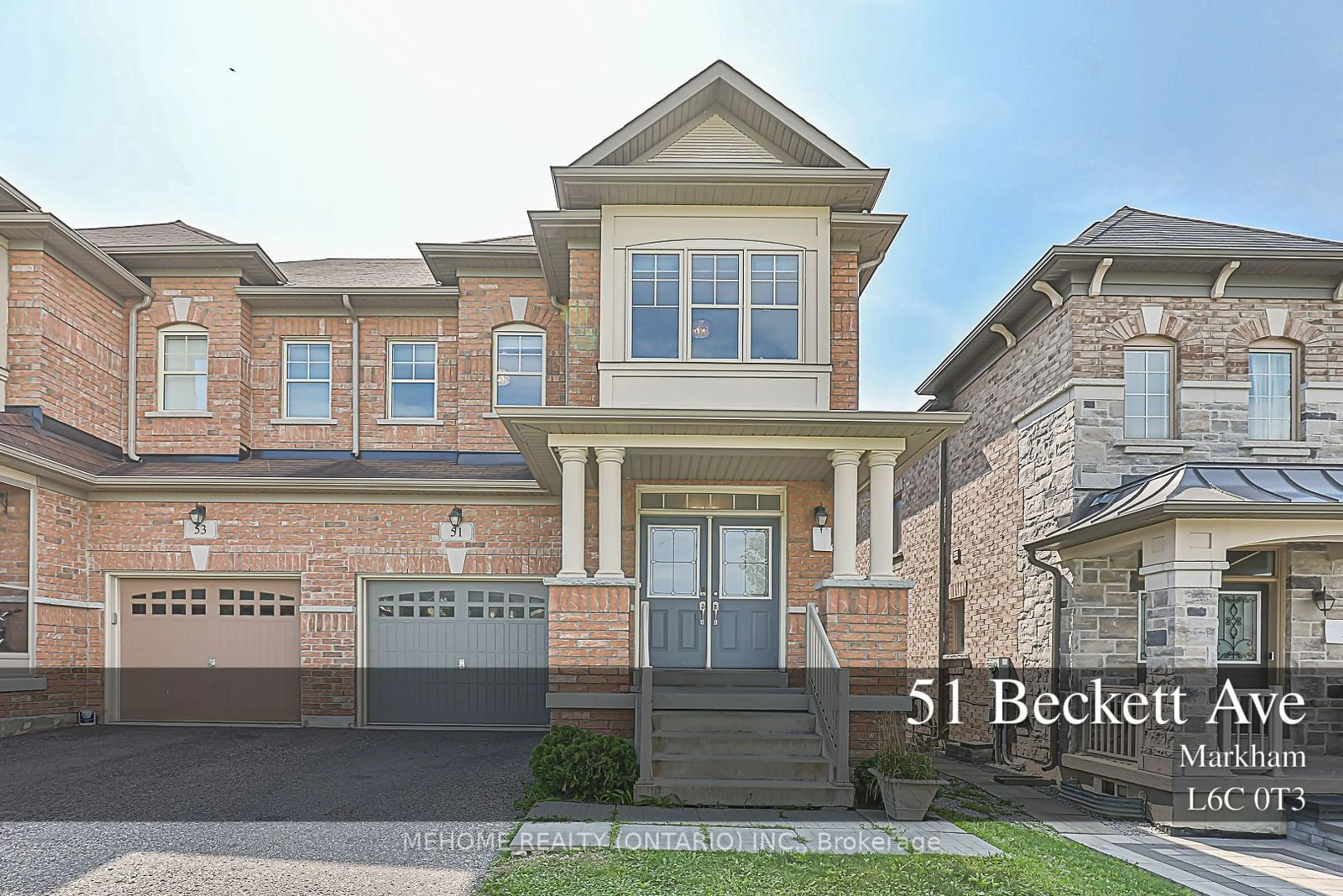 Home with brick exterior material for 51 Beckett Ave, Markham Ontario L6C 0T3