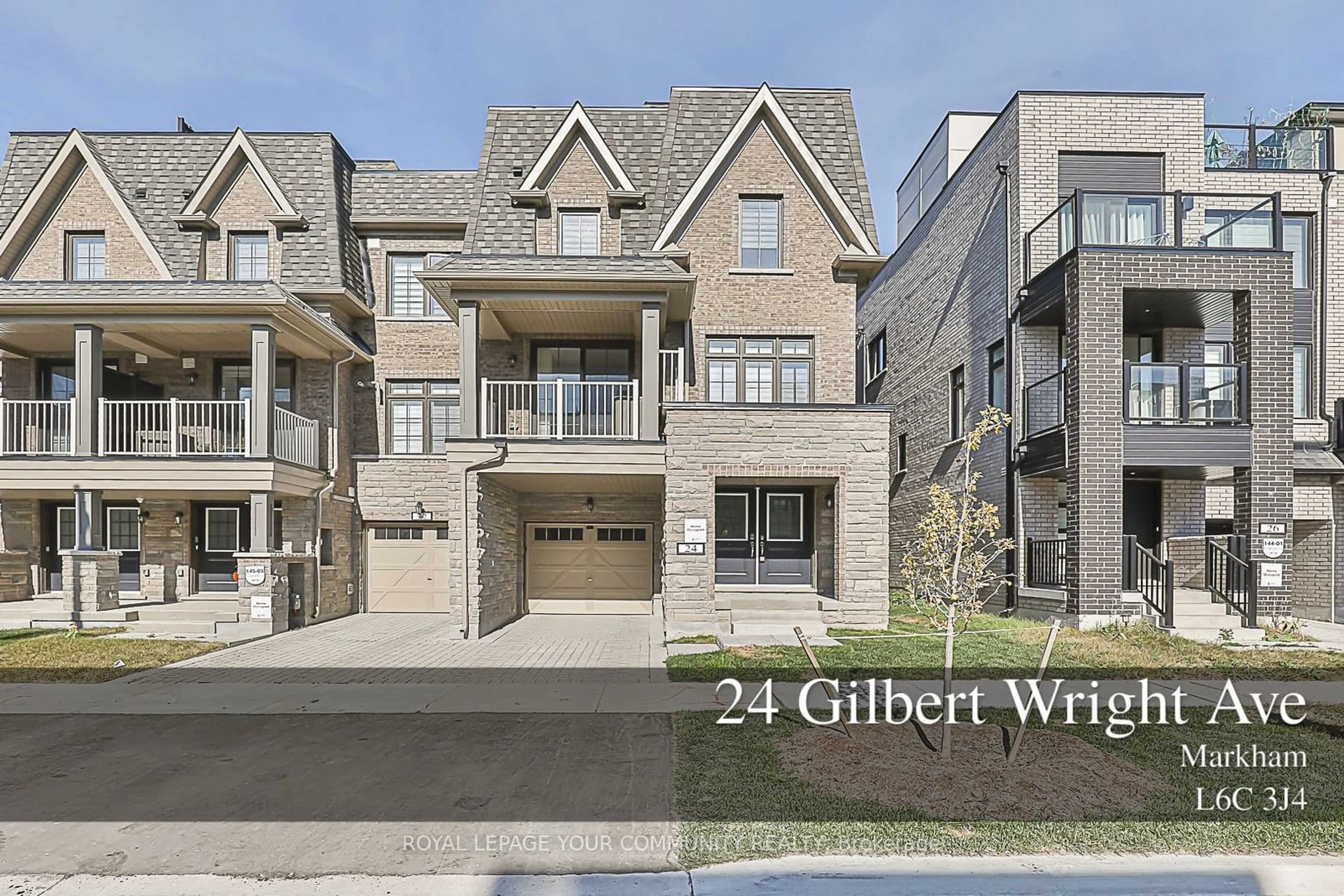 Home with brick exterior material for 24 Gilbert Wright Ave, Markham Ontario L6C 1N6