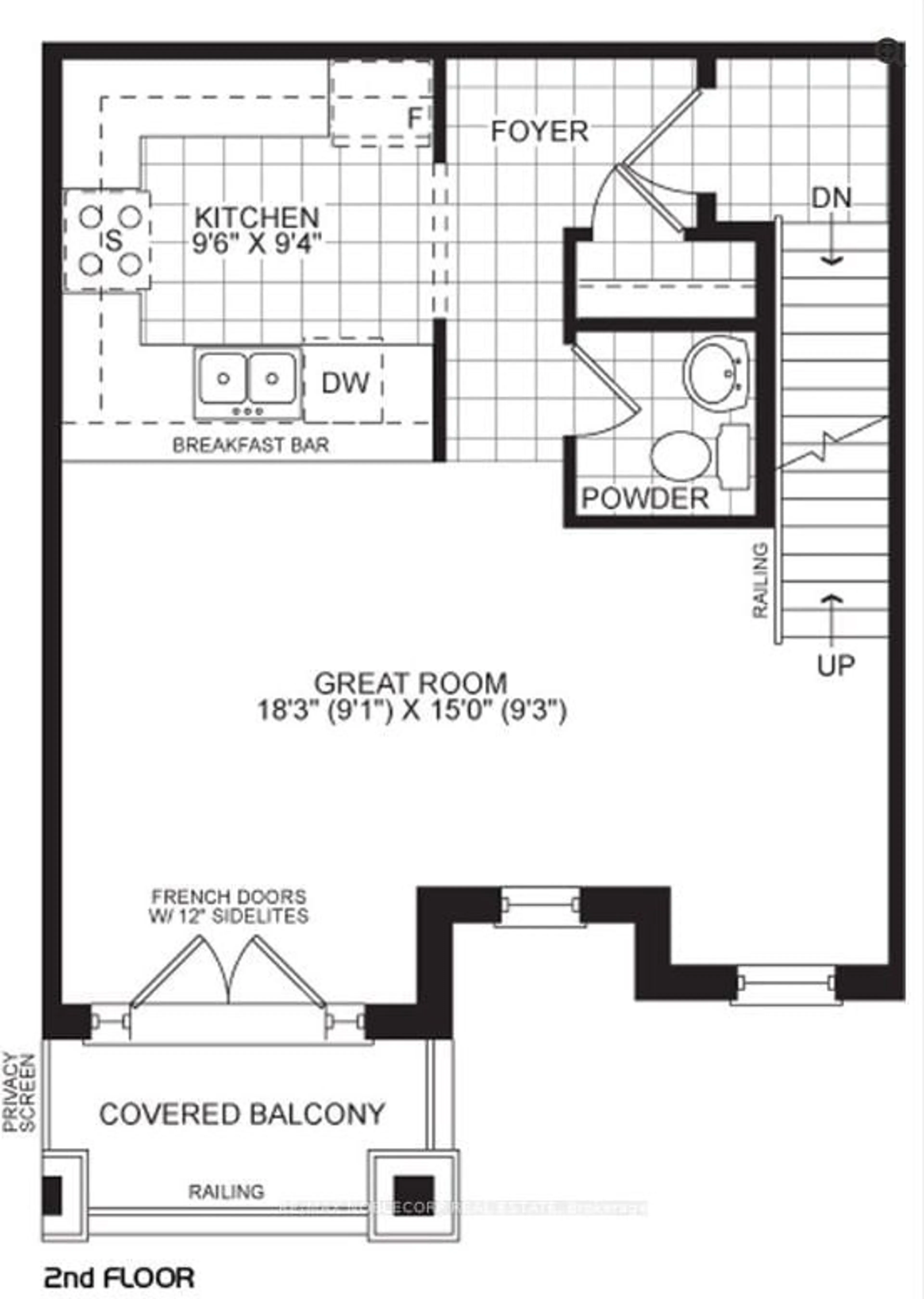 Floor plan for 9601 Jane St #9, Vaughan Ontario L6A 4G5