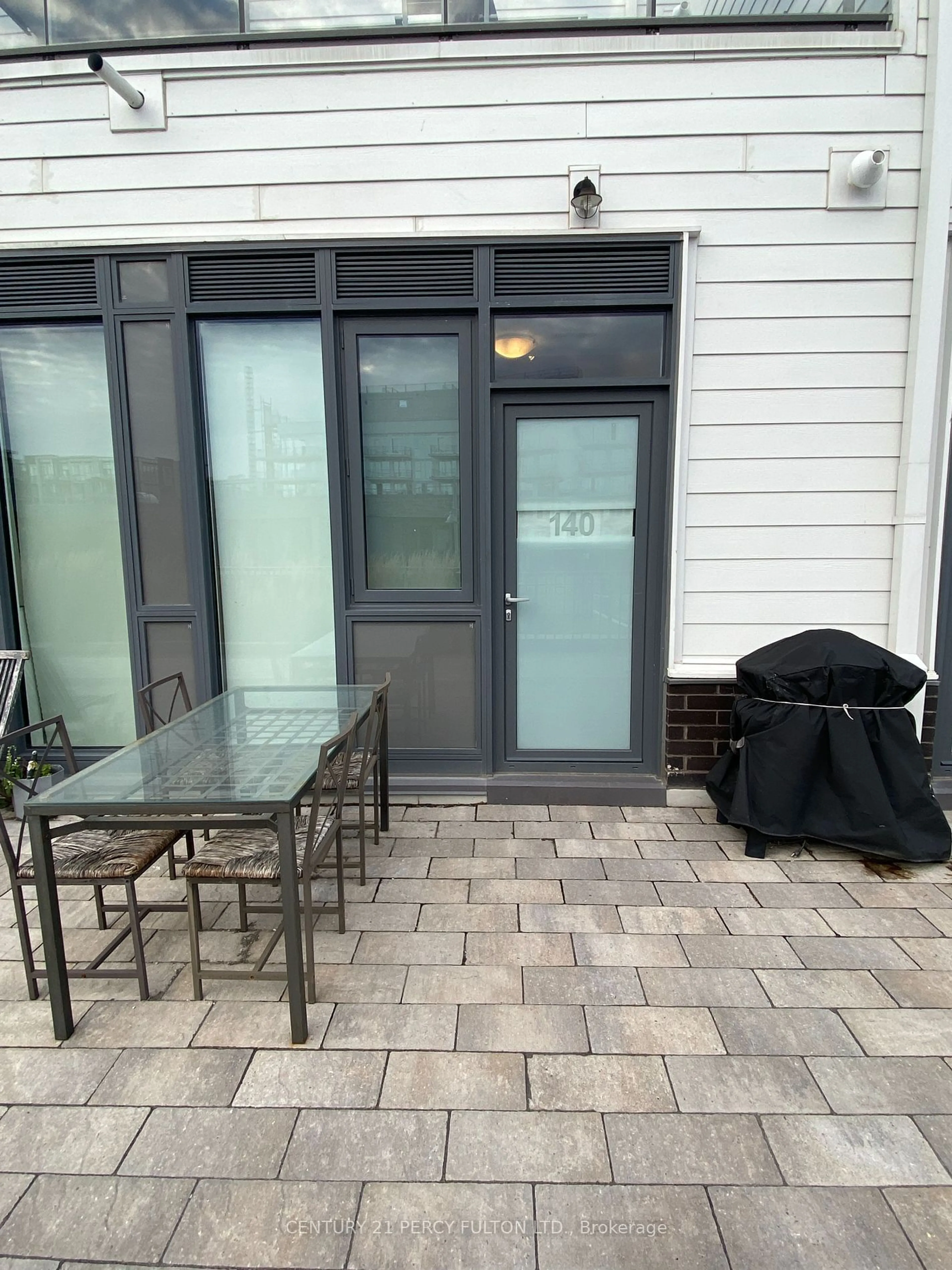 Patio, the front or back of building for 331 Broward Way #140, Innisfil Ontario L9S 0M7