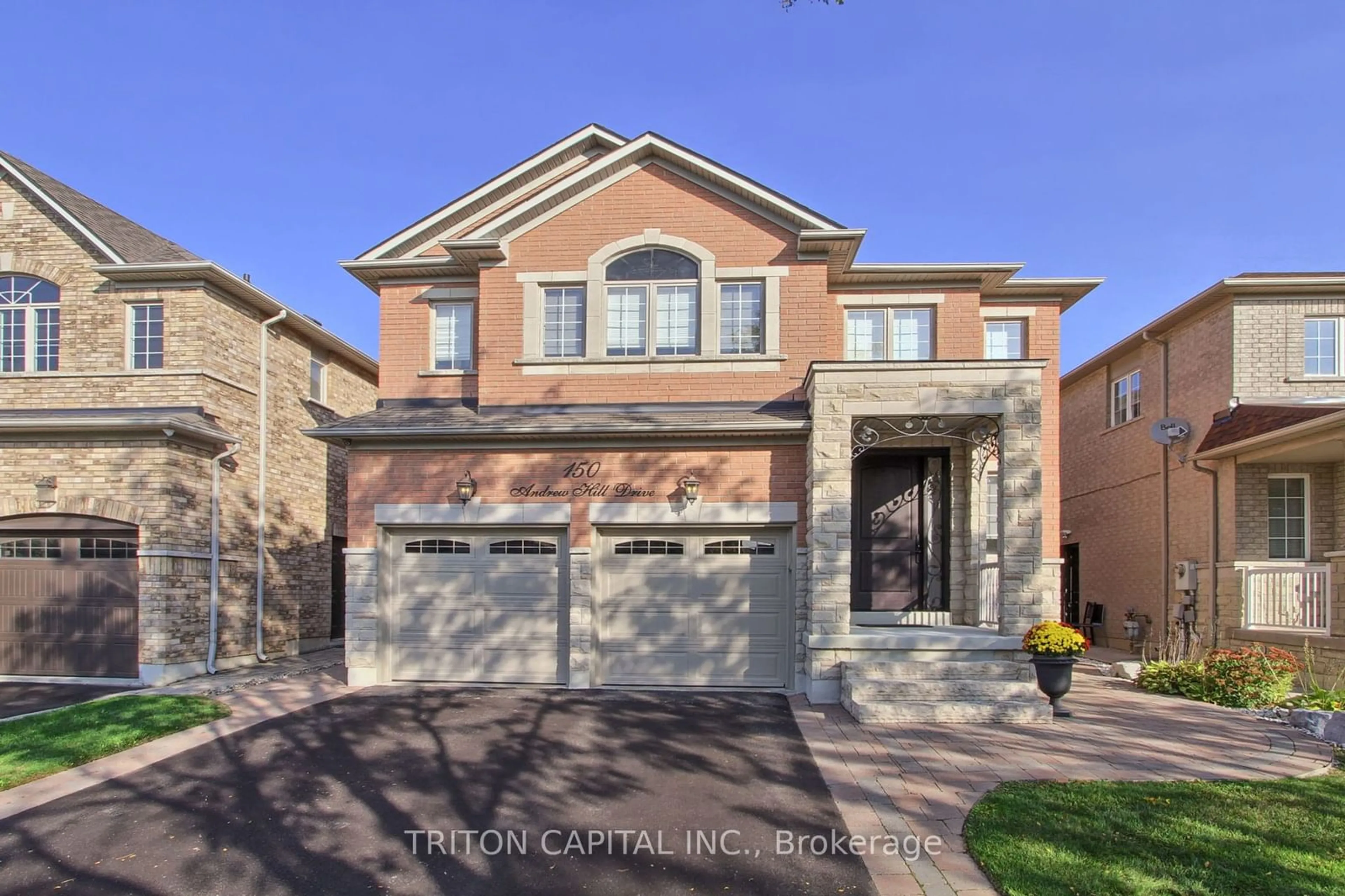 Home with brick exterior material for 150 Andrew Hill Dr, Vaughan Ontario L4H 0G6