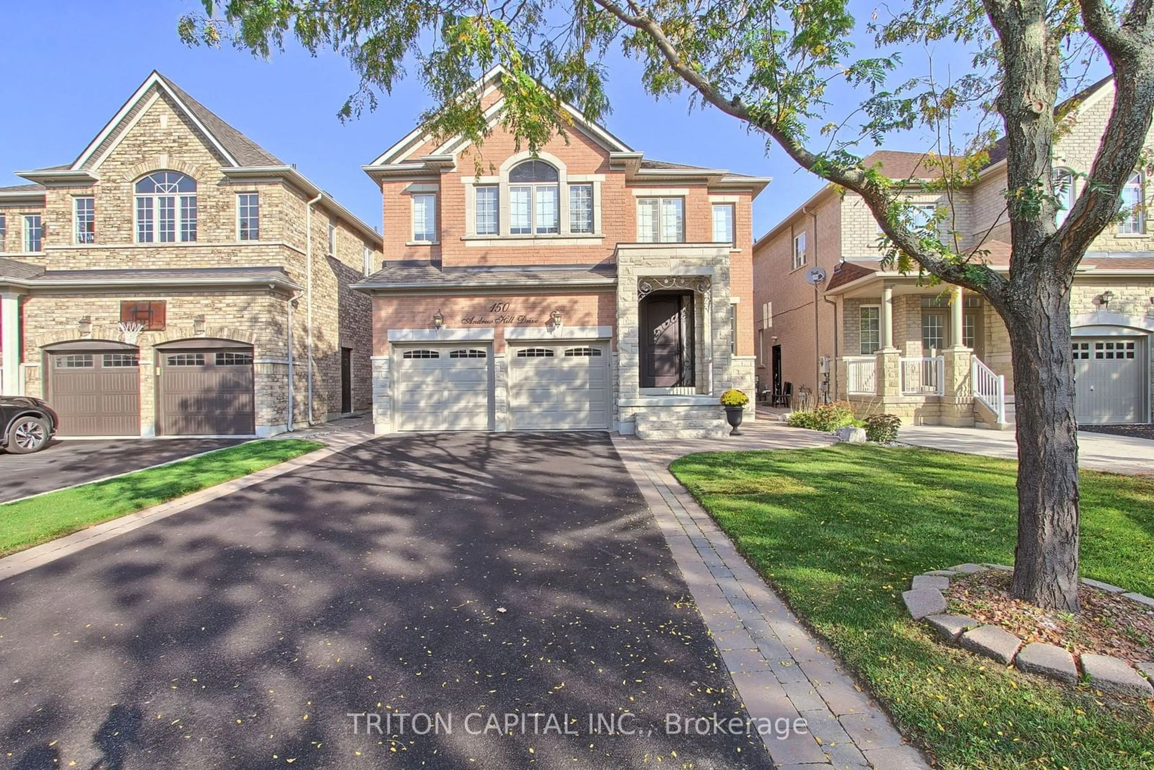 Home with brick exterior material for 150 Andrew Hill Dr, Vaughan Ontario L4H 0G6