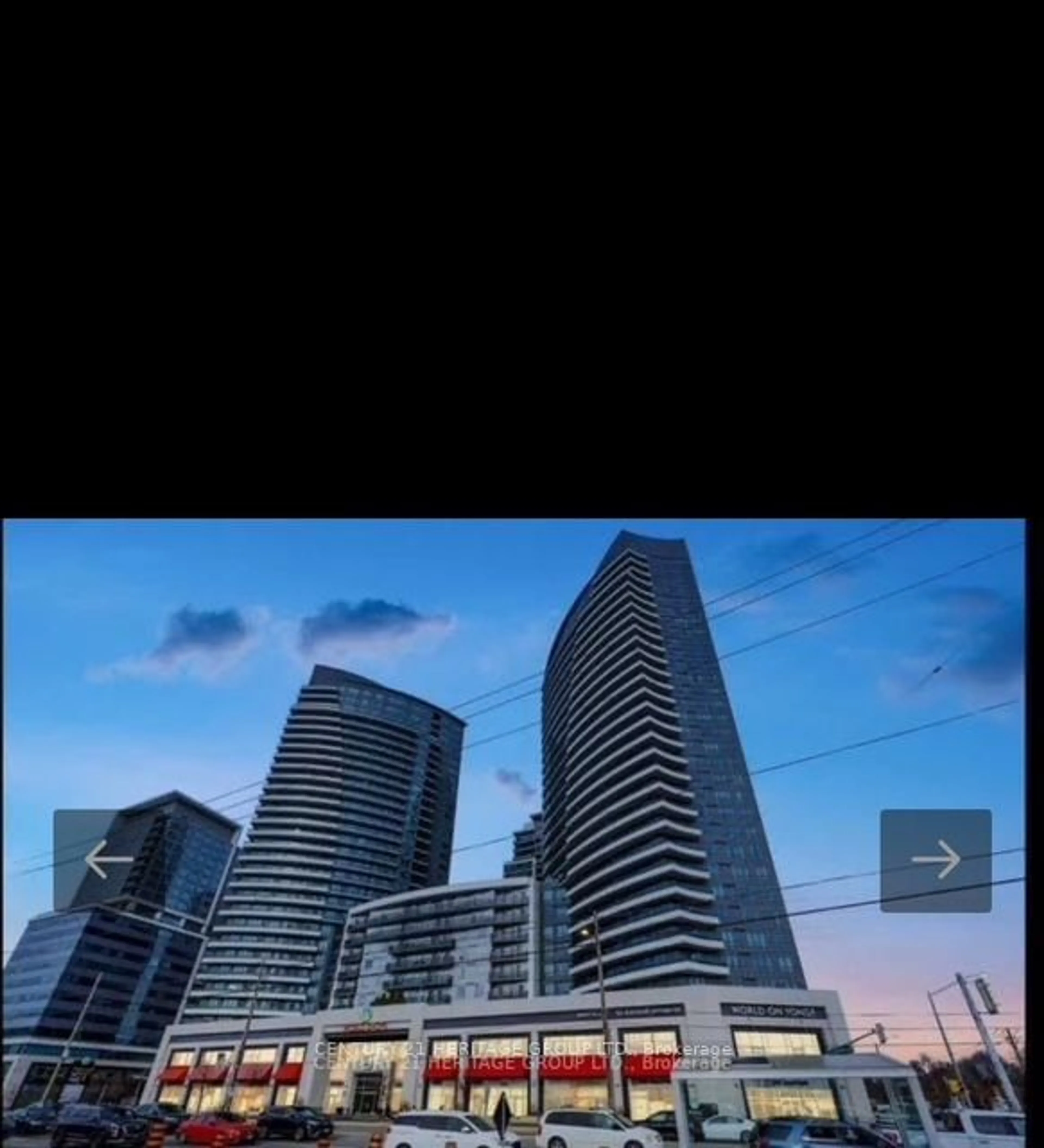 A pic from exterior of the house or condo, the street view for 7171 Yonge St #1110, Markham Ontario L3T 0C5