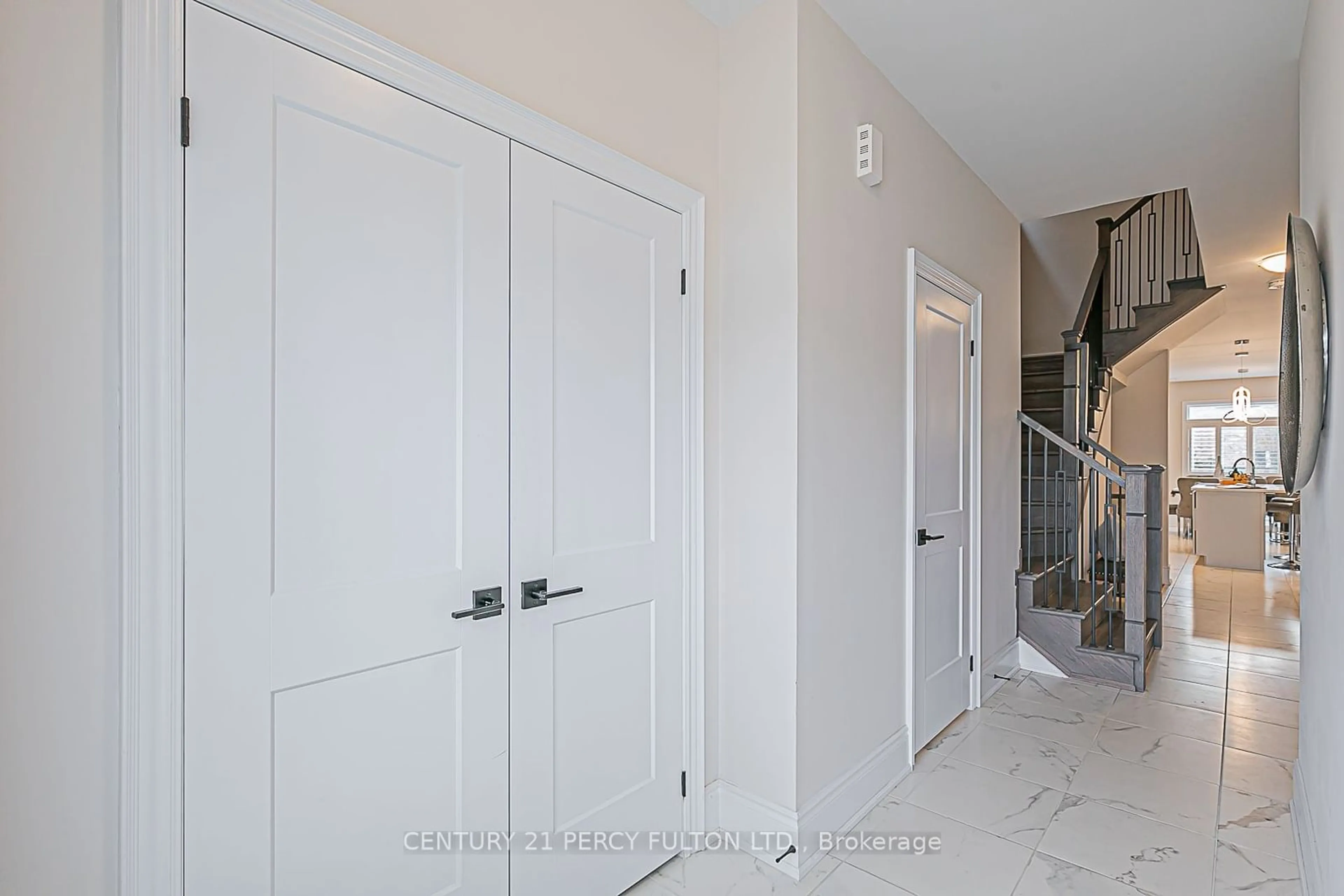 Indoor entryway, wood floors for 75 Jinnah Ave, Markham Ontario L3S 0G3