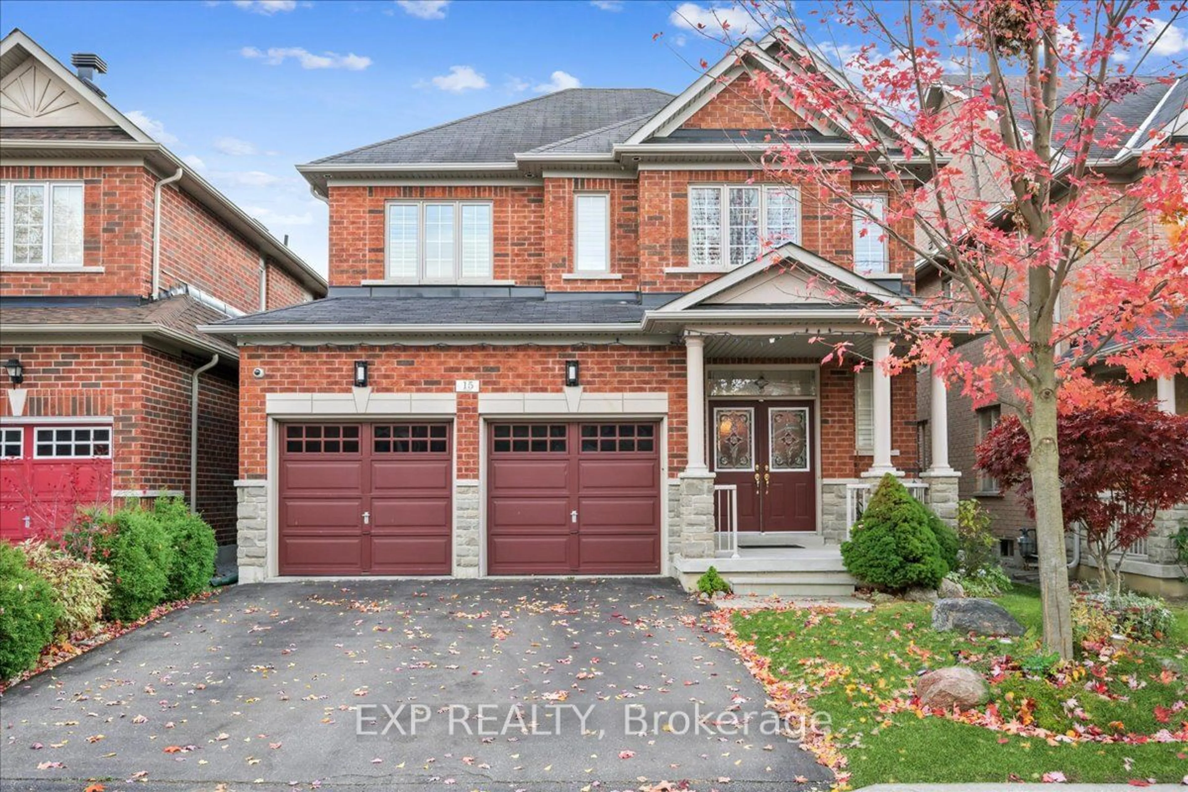 Home with brick exterior material for 15 Kentwood Cres, Markham Ontario L6B 0L8