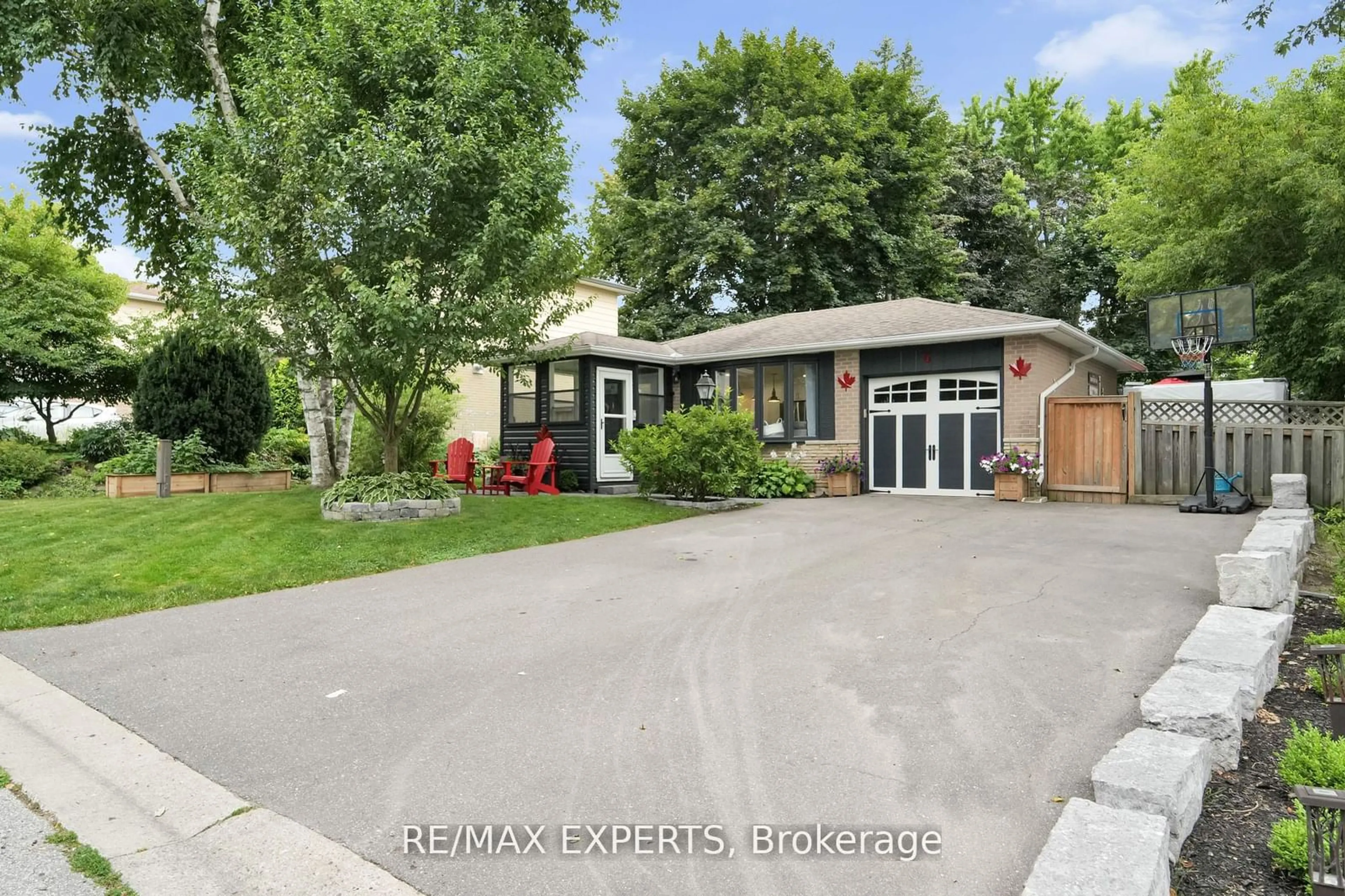 Frontside or backside of a home, the fenced backyard for 6 William Smart Rd, New Tecumseth Ontario L0G 1W0