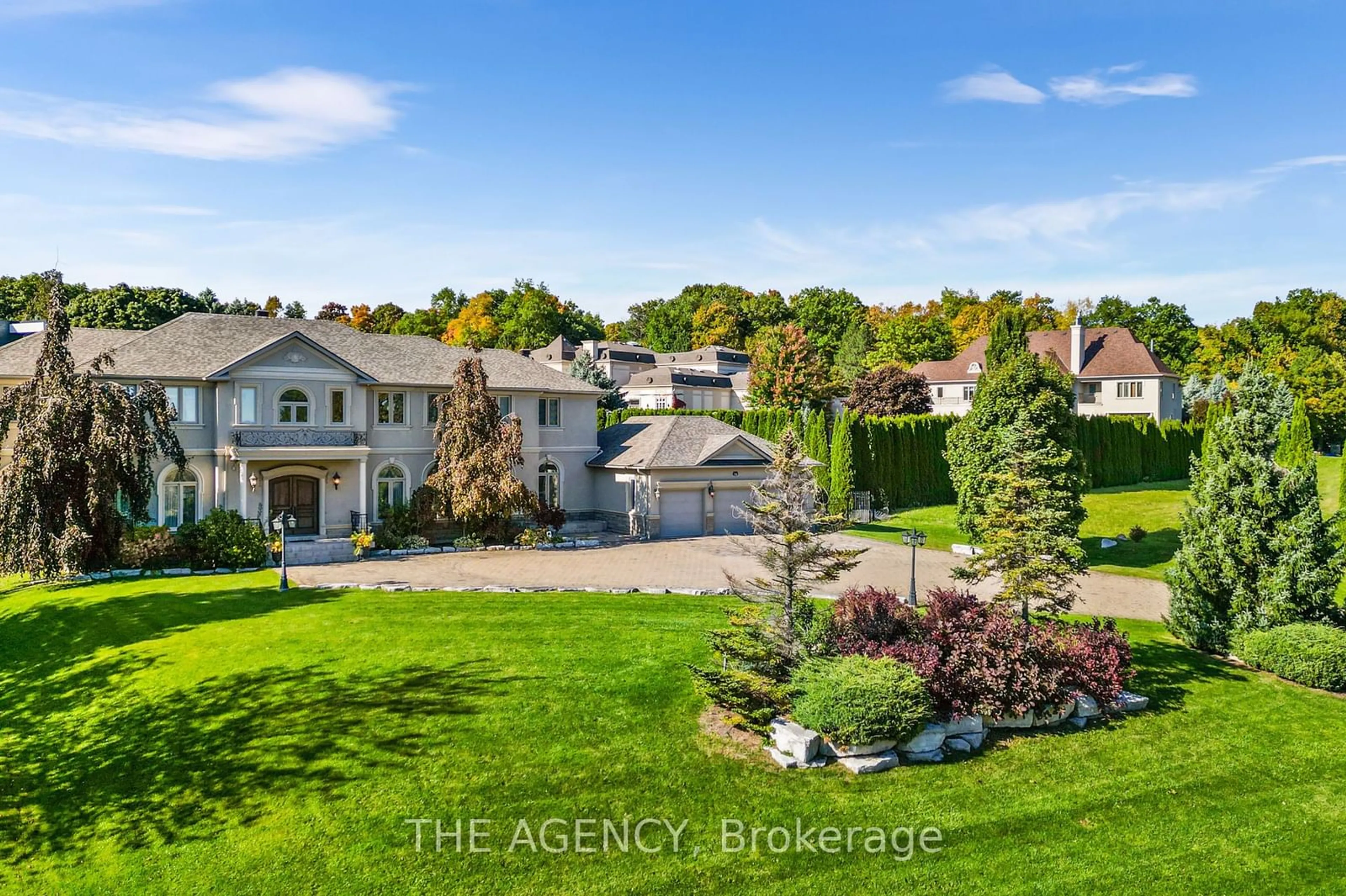 Frontside or backside of a home, the fenced backyard for 16 Dew Drop Crt, Vaughan Ontario L6A 1E9