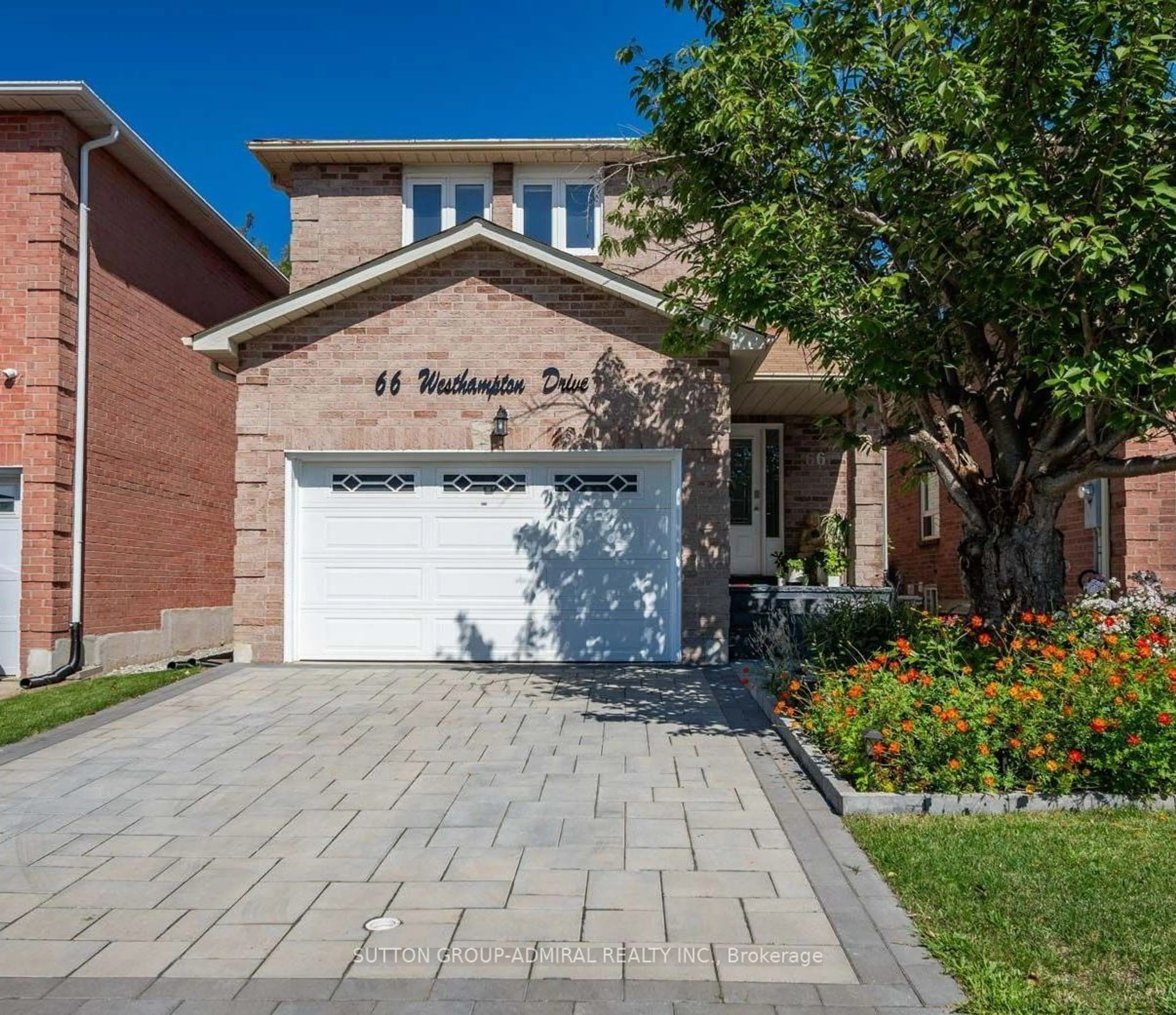 Home with brick exterior material for 66 Westhampton Dr, Vaughan Ontario L4J 7H3