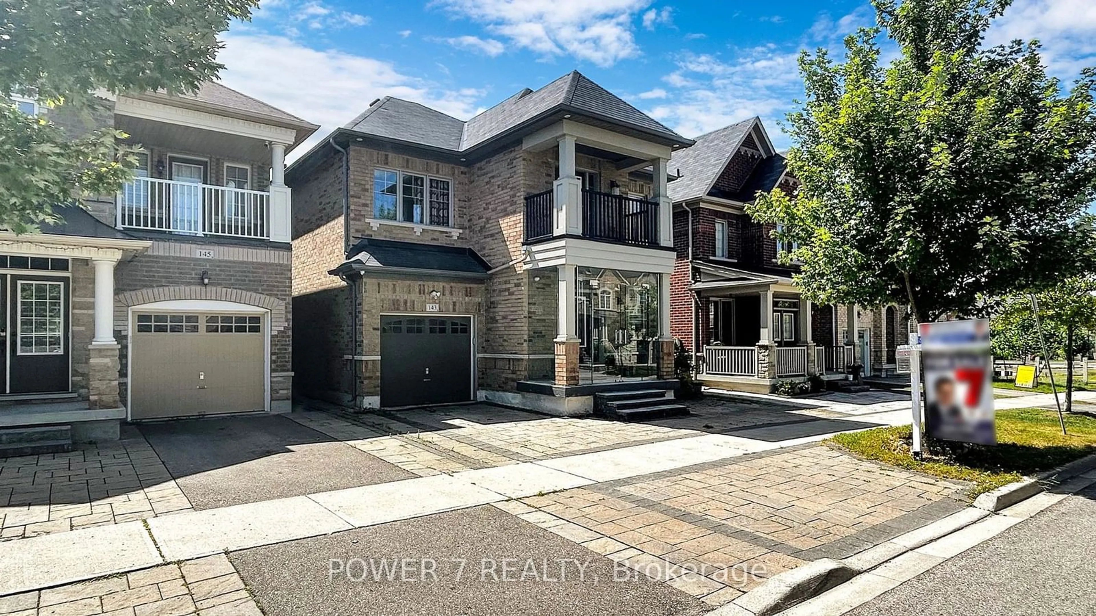 A pic from exterior of the house or condo, the street view for 143 Beckett Ave, Markham Ontario L6C 0P8