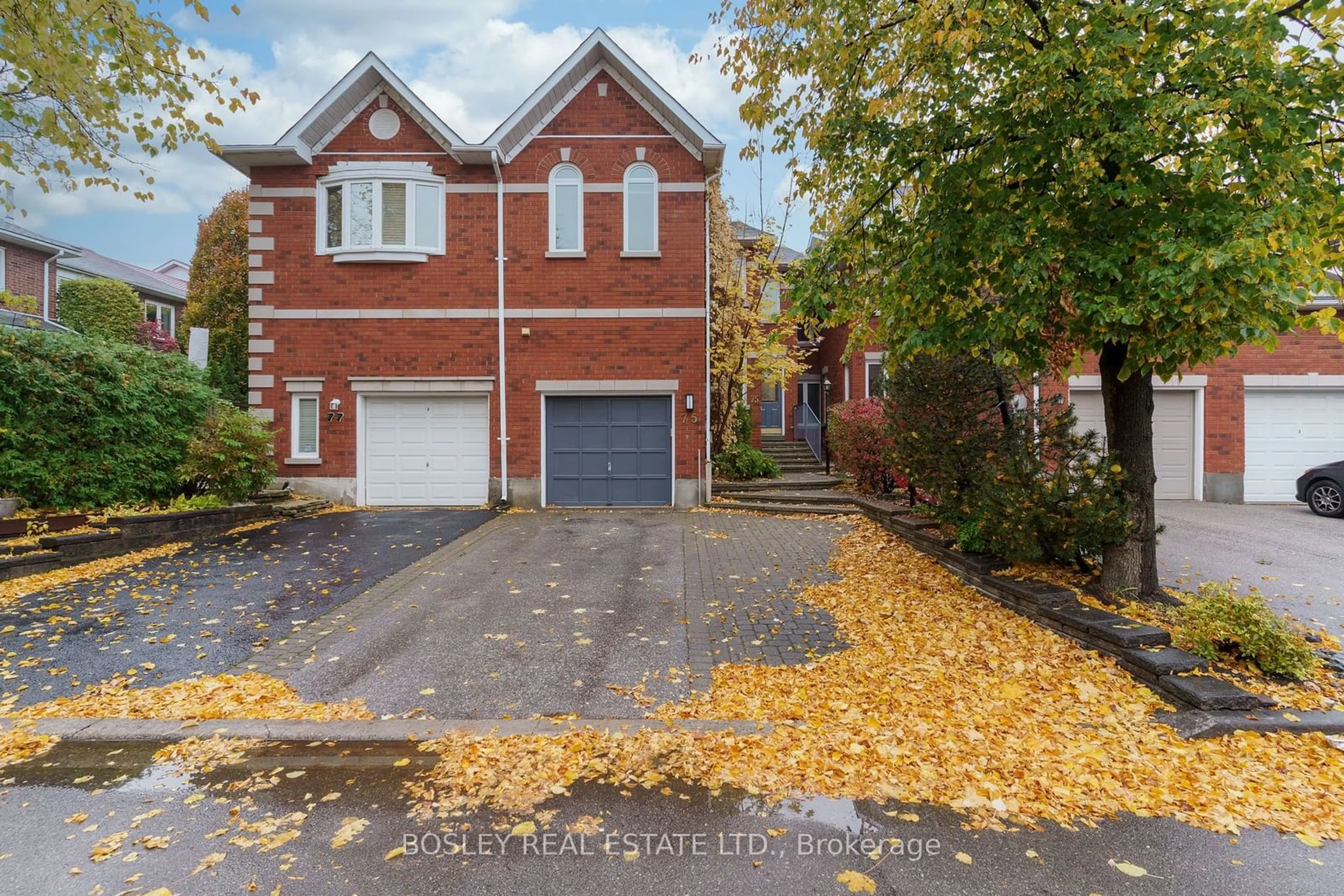 A pic from exterior of the house or condo, the street view for 75 Brownstone Circ, Vaughan Ontario L4J 7P8