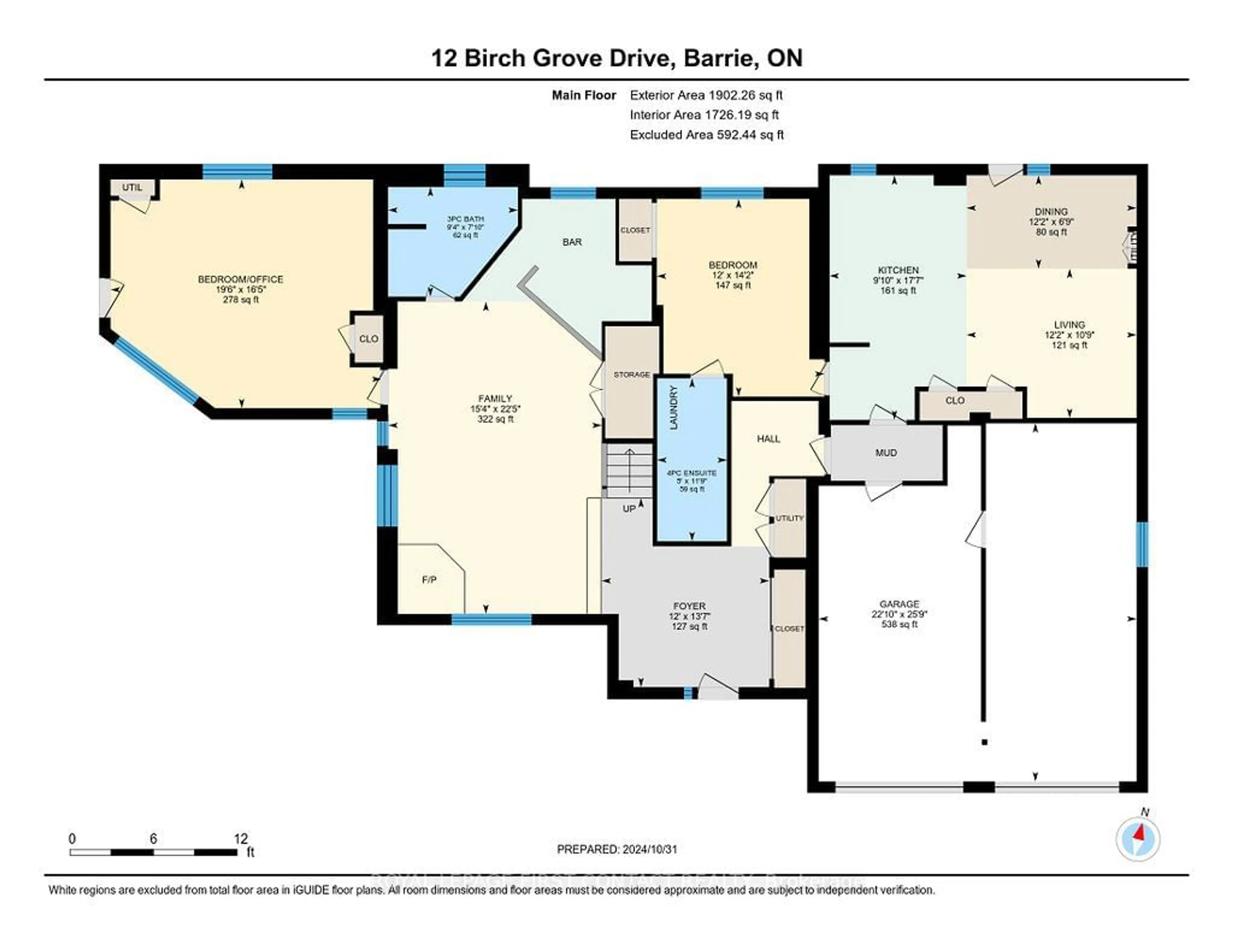 Floor plan for 12 Birch Grove Dr, Oro-Medonte Ontario L4M 4Y8