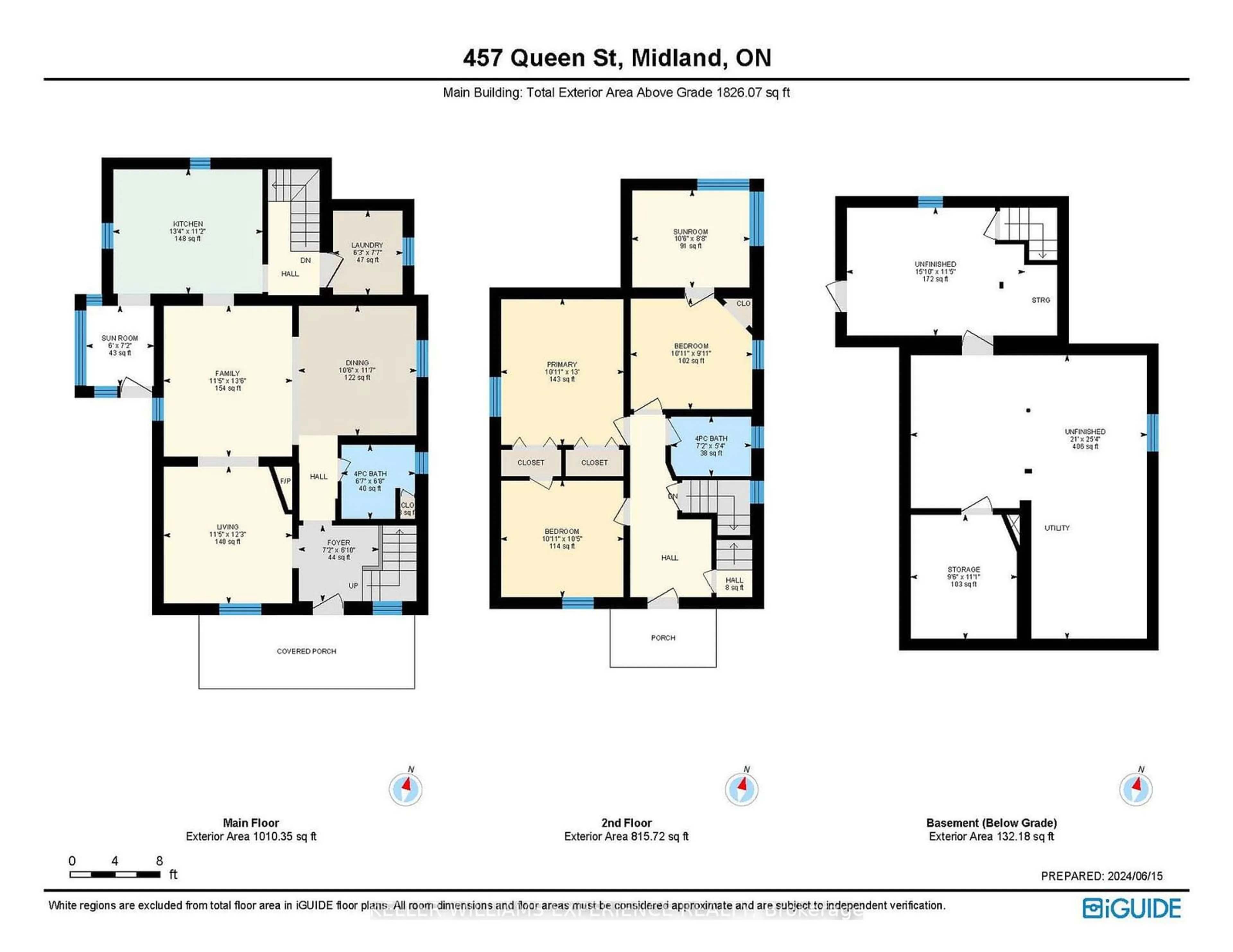 Floor plan for 457 Queen St, Midland Ontario L4R 3J3